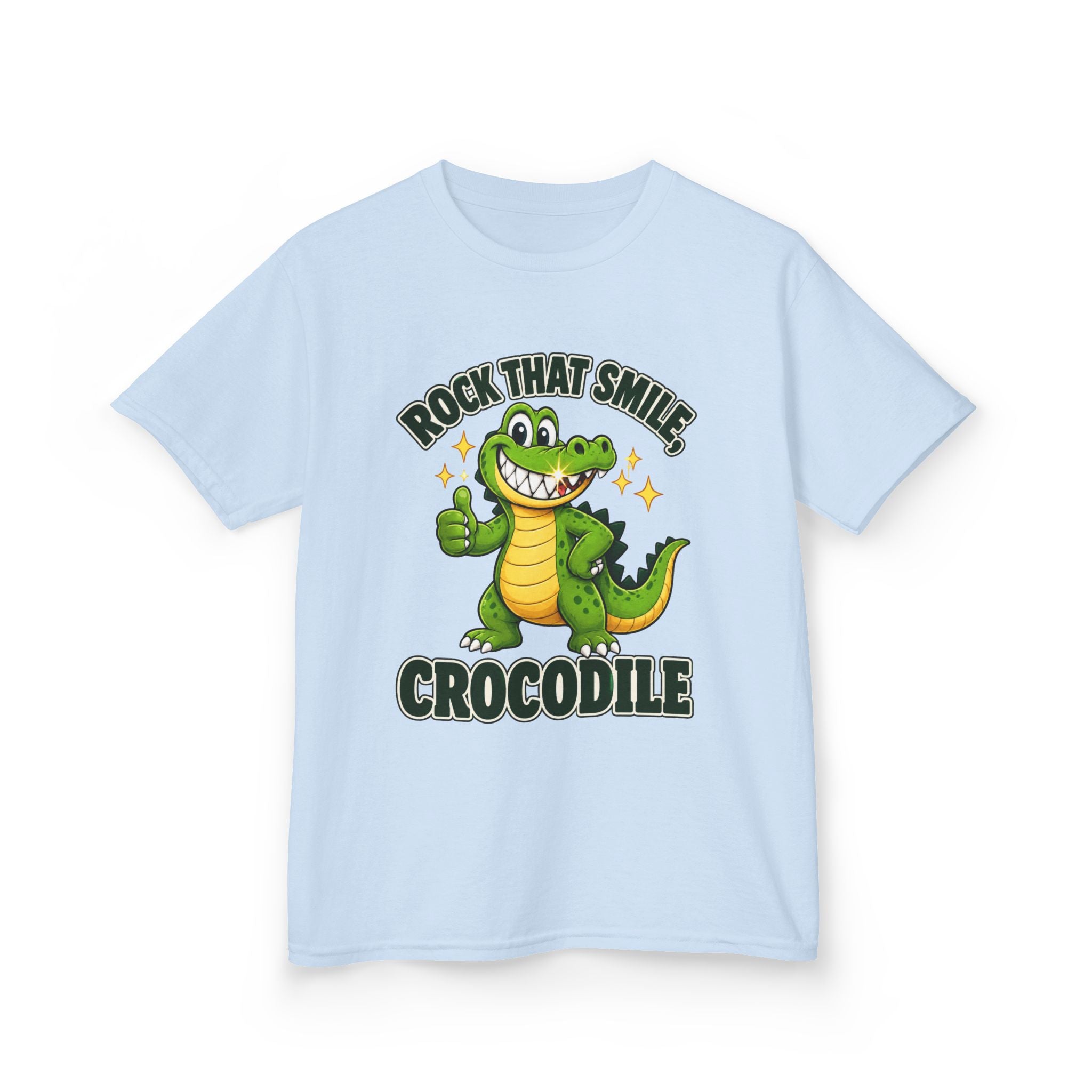Rock That Smile Crocodile Kids’ Tee – Fun Smiling Crocodile Shirt
