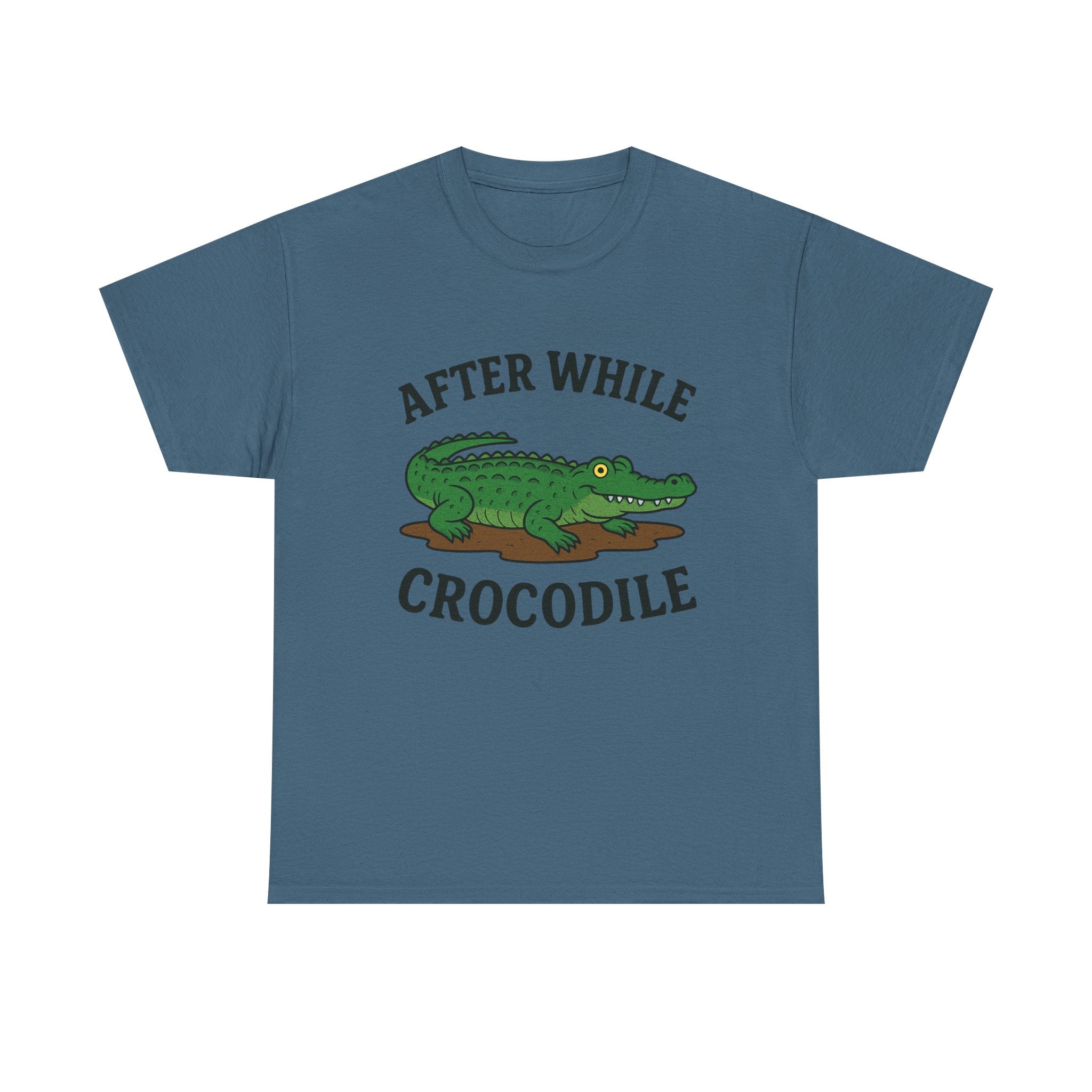 Crocodile Unisex Tee - After while, crocodile - Cute Minimalist Design