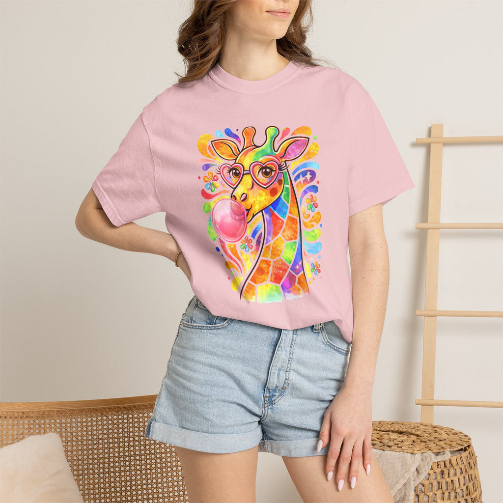Colorful Bubblegum Giraffe T-Shirt