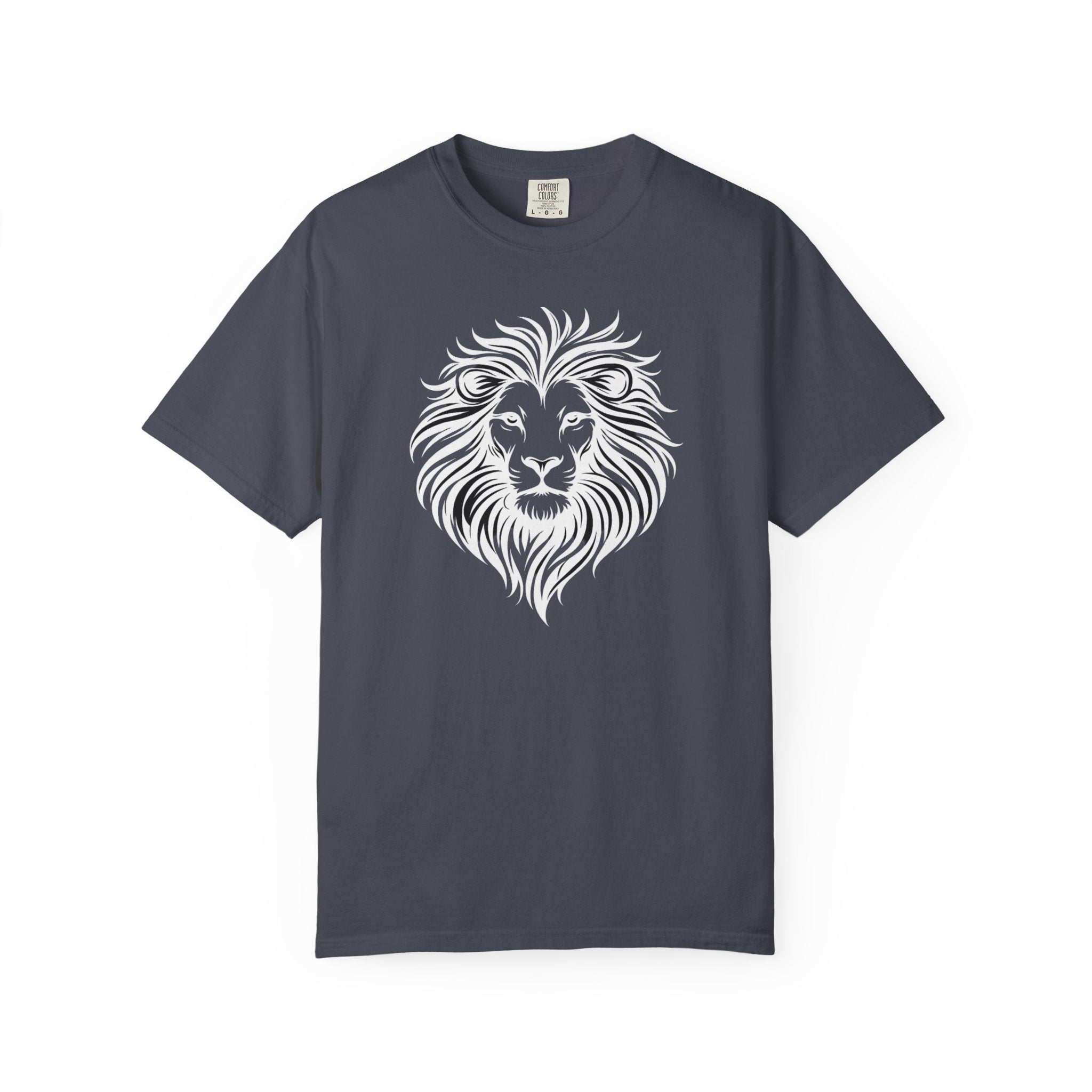 Lion Face Tee— Bold Tribal Mane Design