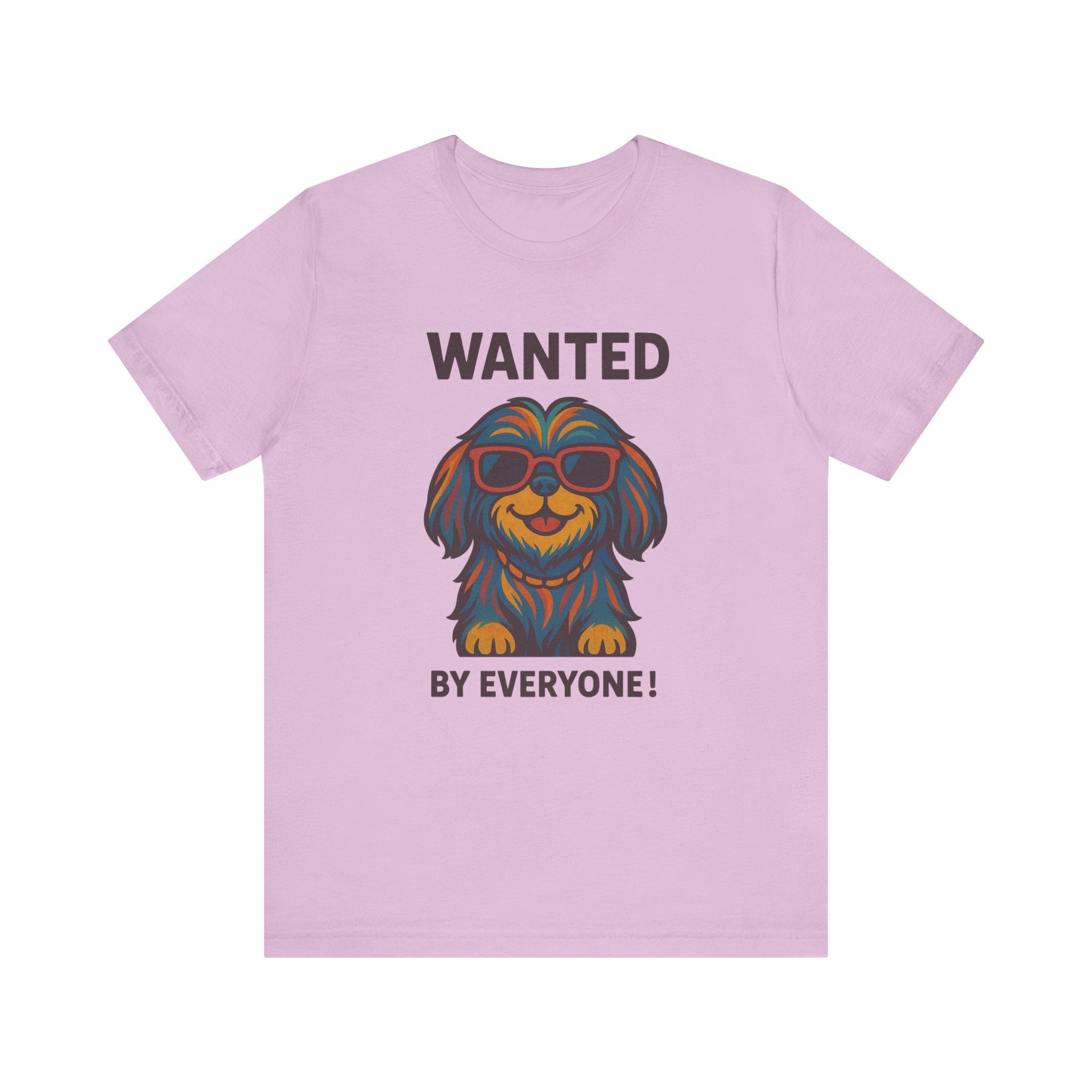 Shitzu with Multicolored Fur and Sunglasses Tee