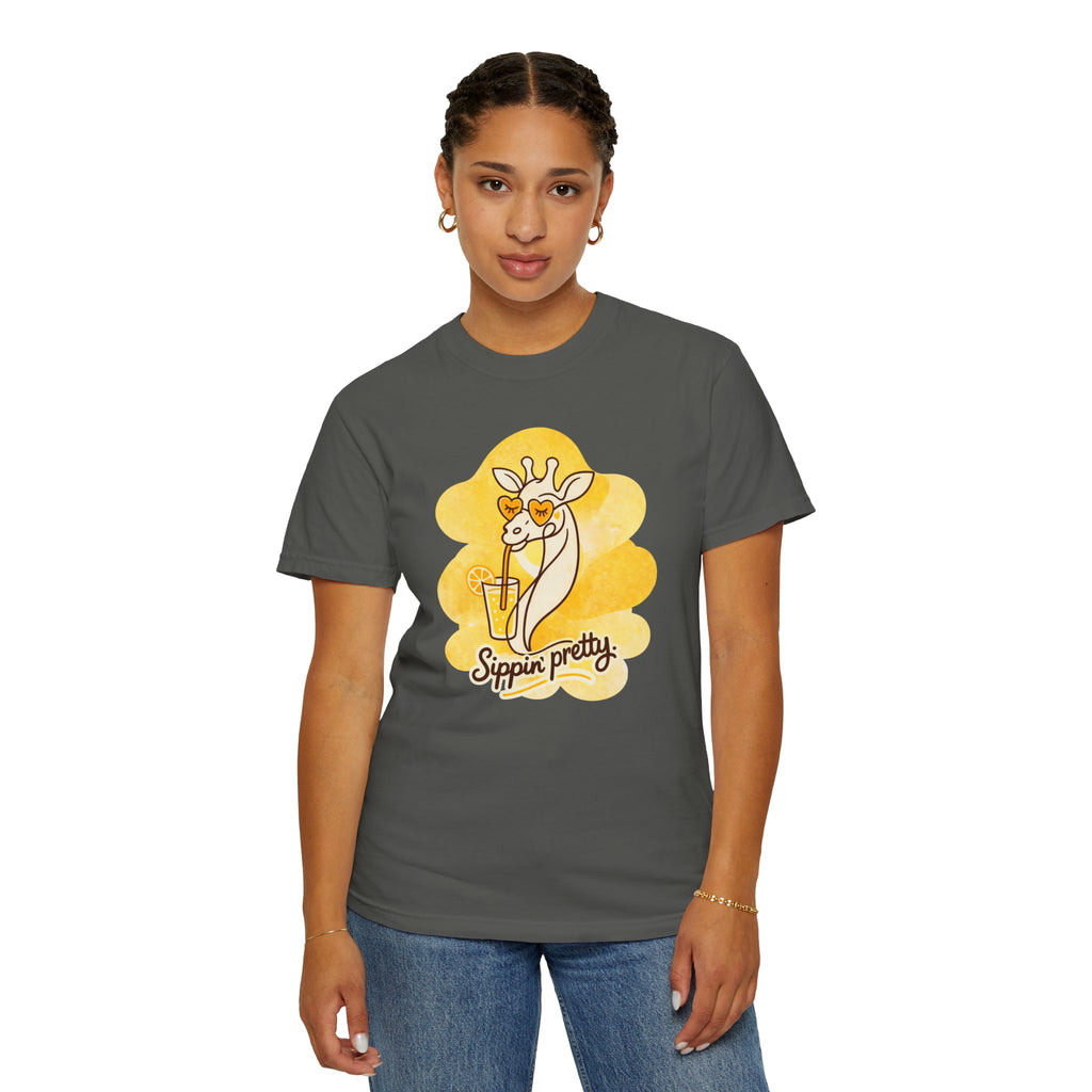 Sippin' Pretty Giraffe T-Shirt