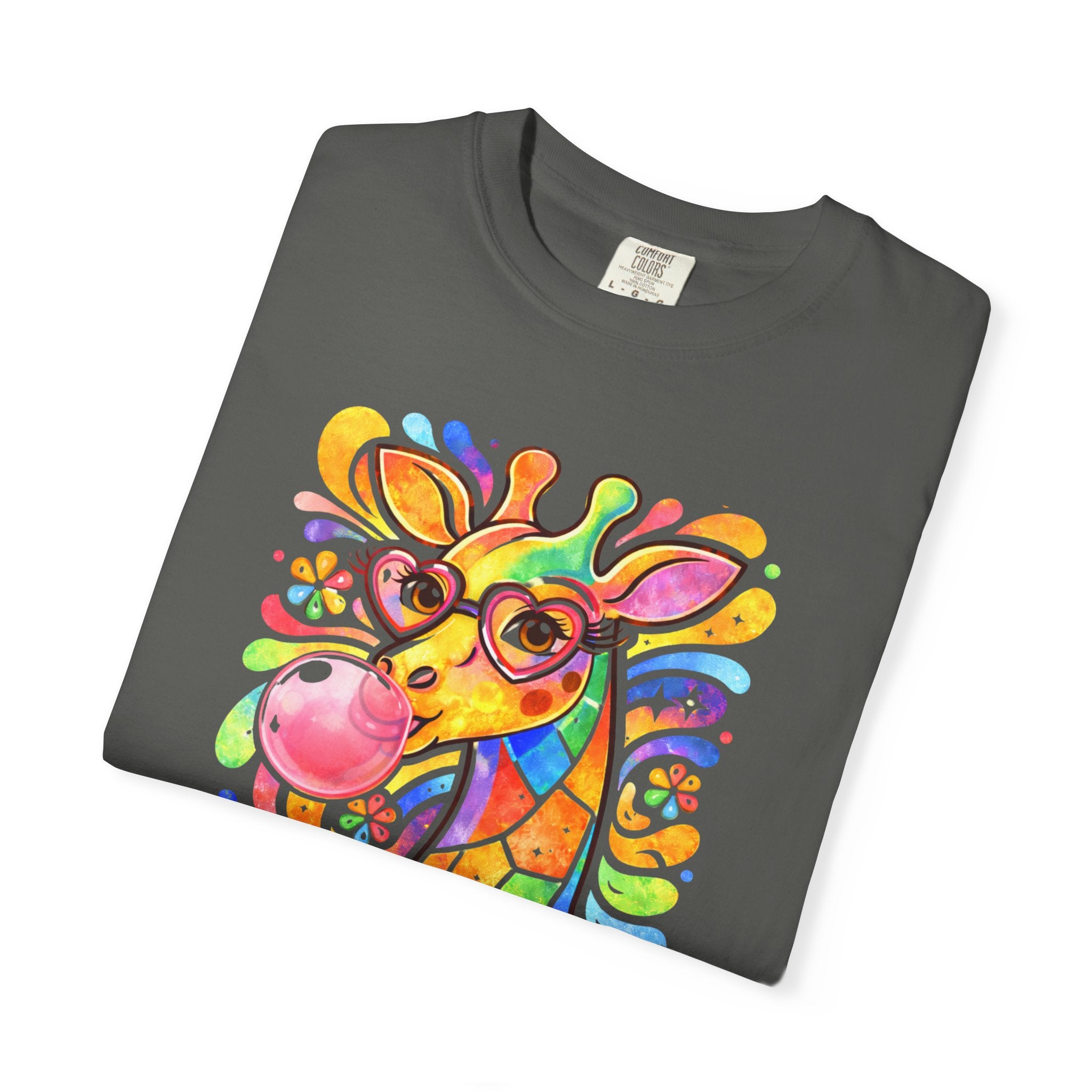 Colorful Bubblegum Giraffe T-Shirt