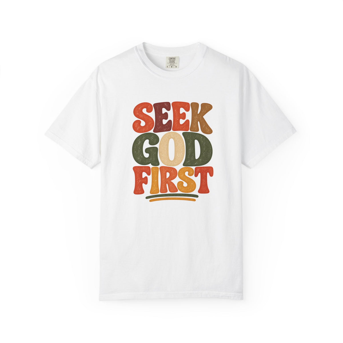 Seek God First Christian T-Shirt – Retro Faith Graphic Tee