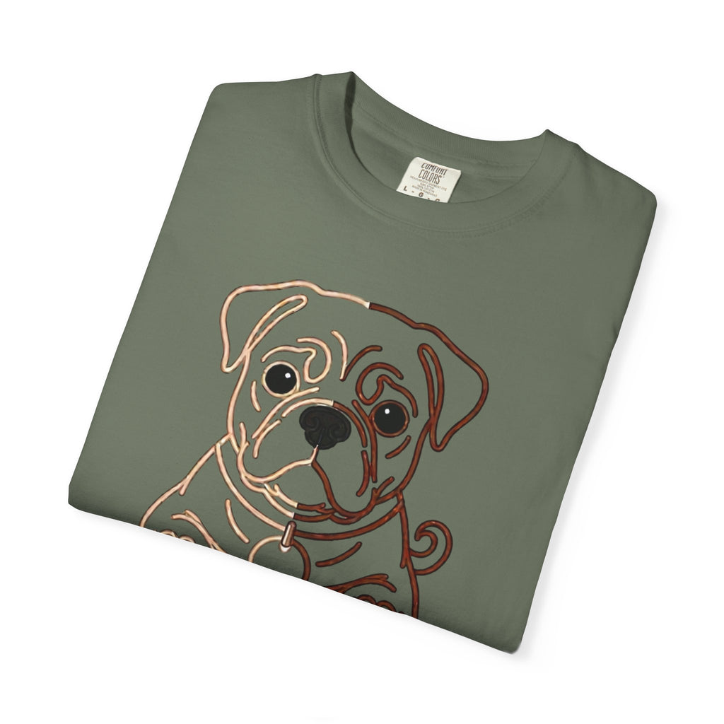 Bulldog Line Art T-Shirt – Cute Minimal Dog Graphic Tee
