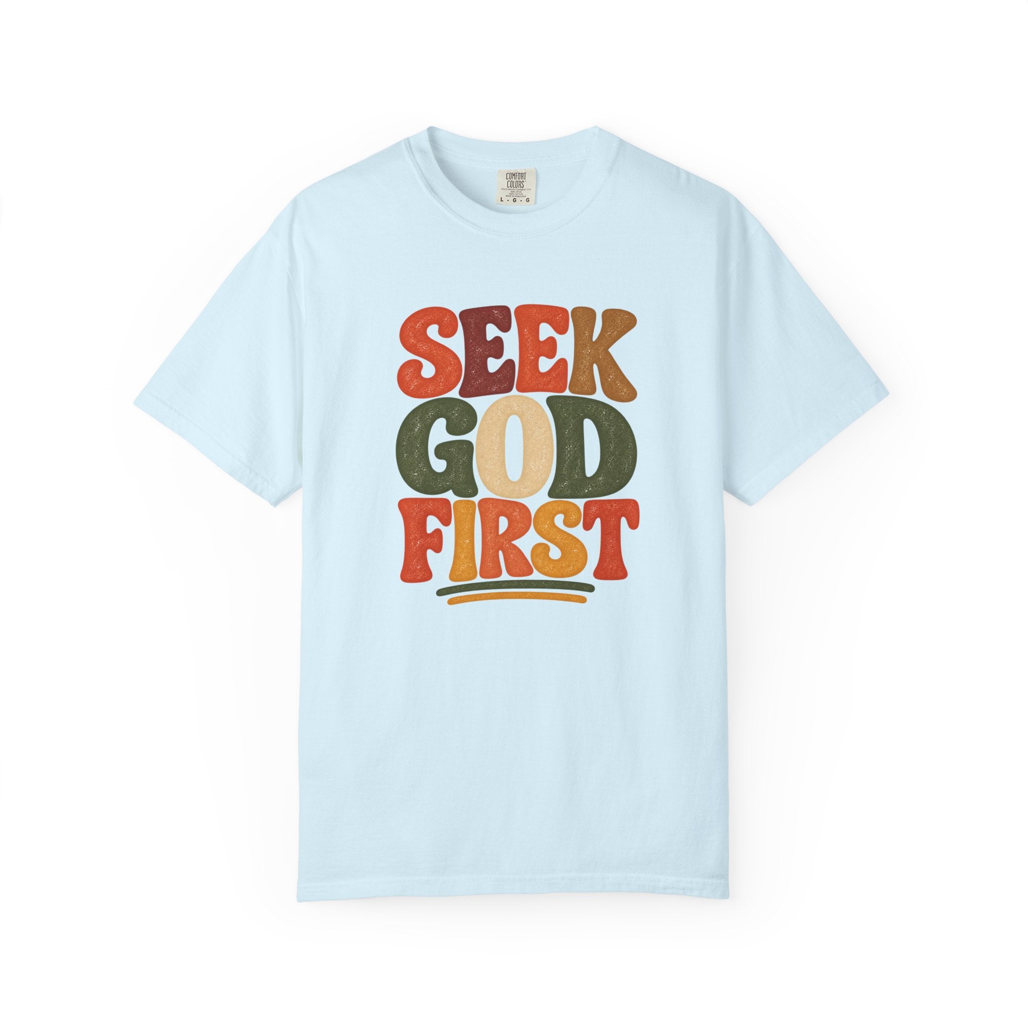 Seek God First Christian T-Shirt – Retro Faith Graphic Tee