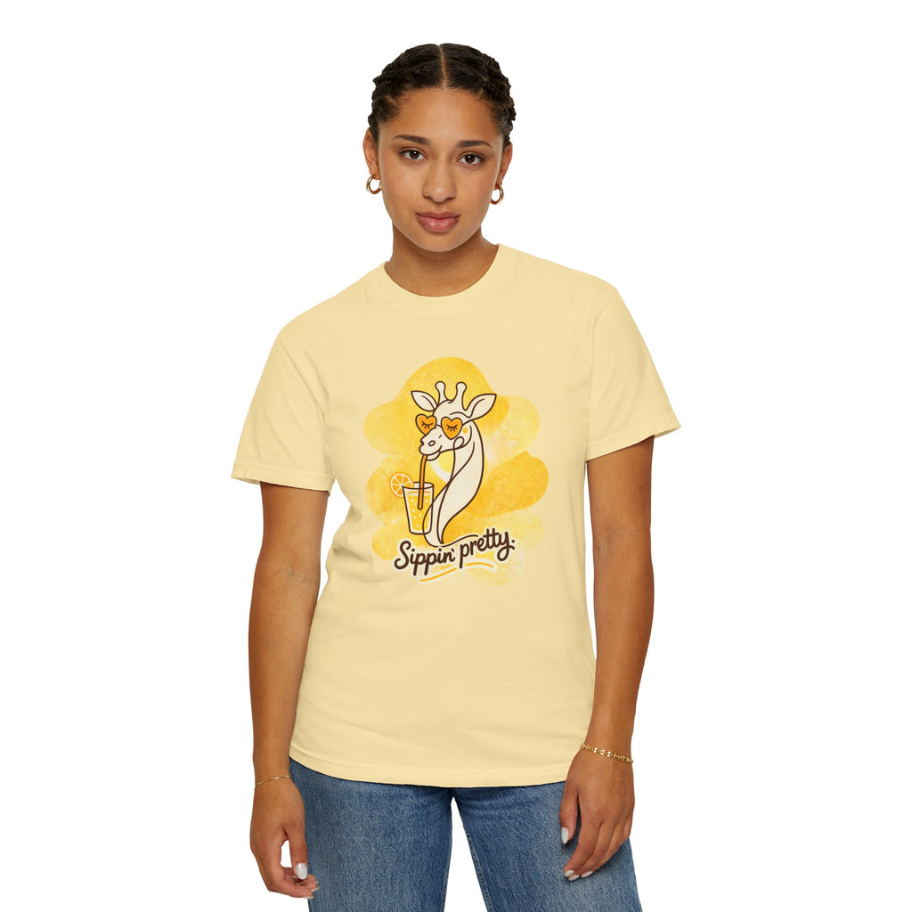 Sippin' Pretty Giraffe T-Shirt