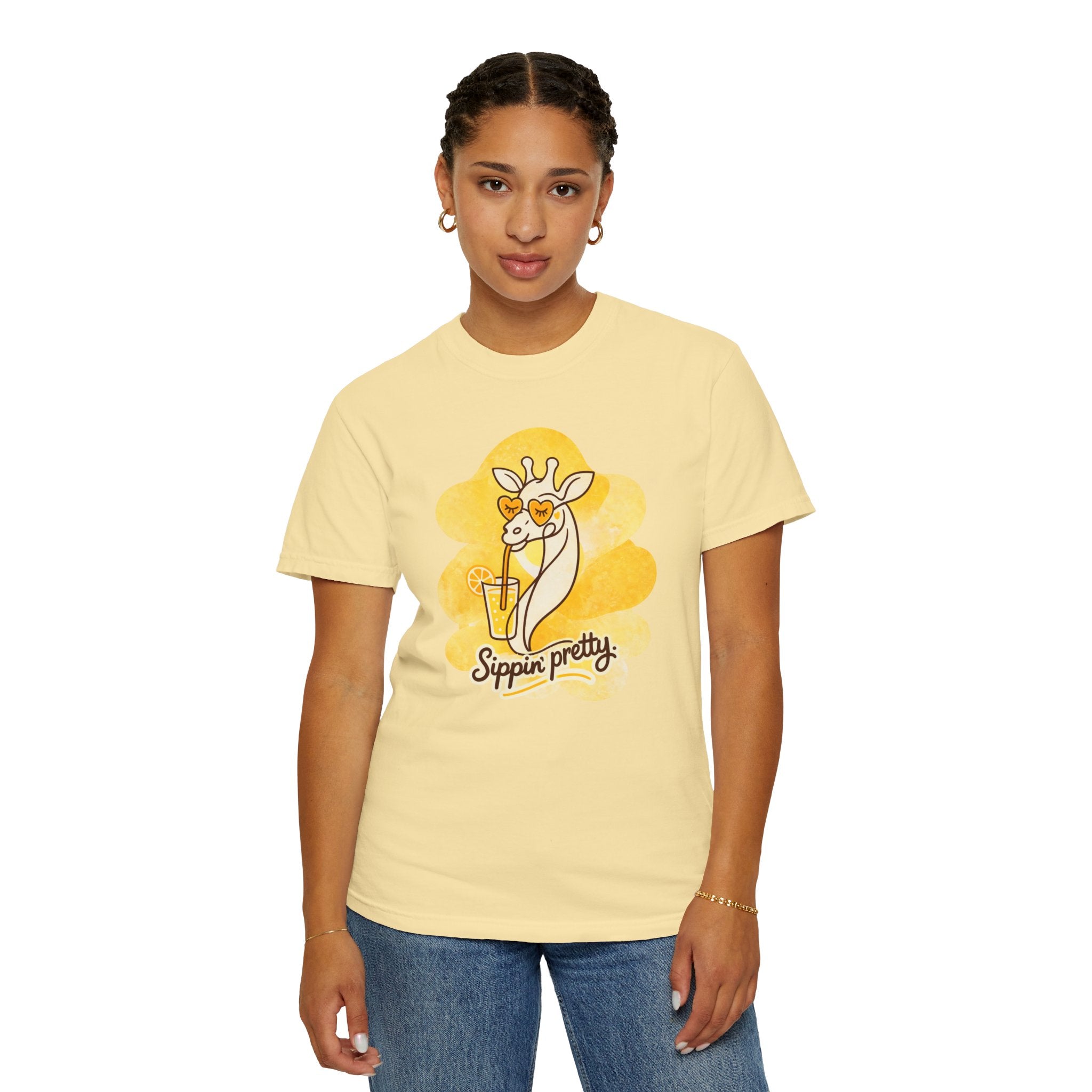 Sippin' Pretty Giraffe T-Shirt