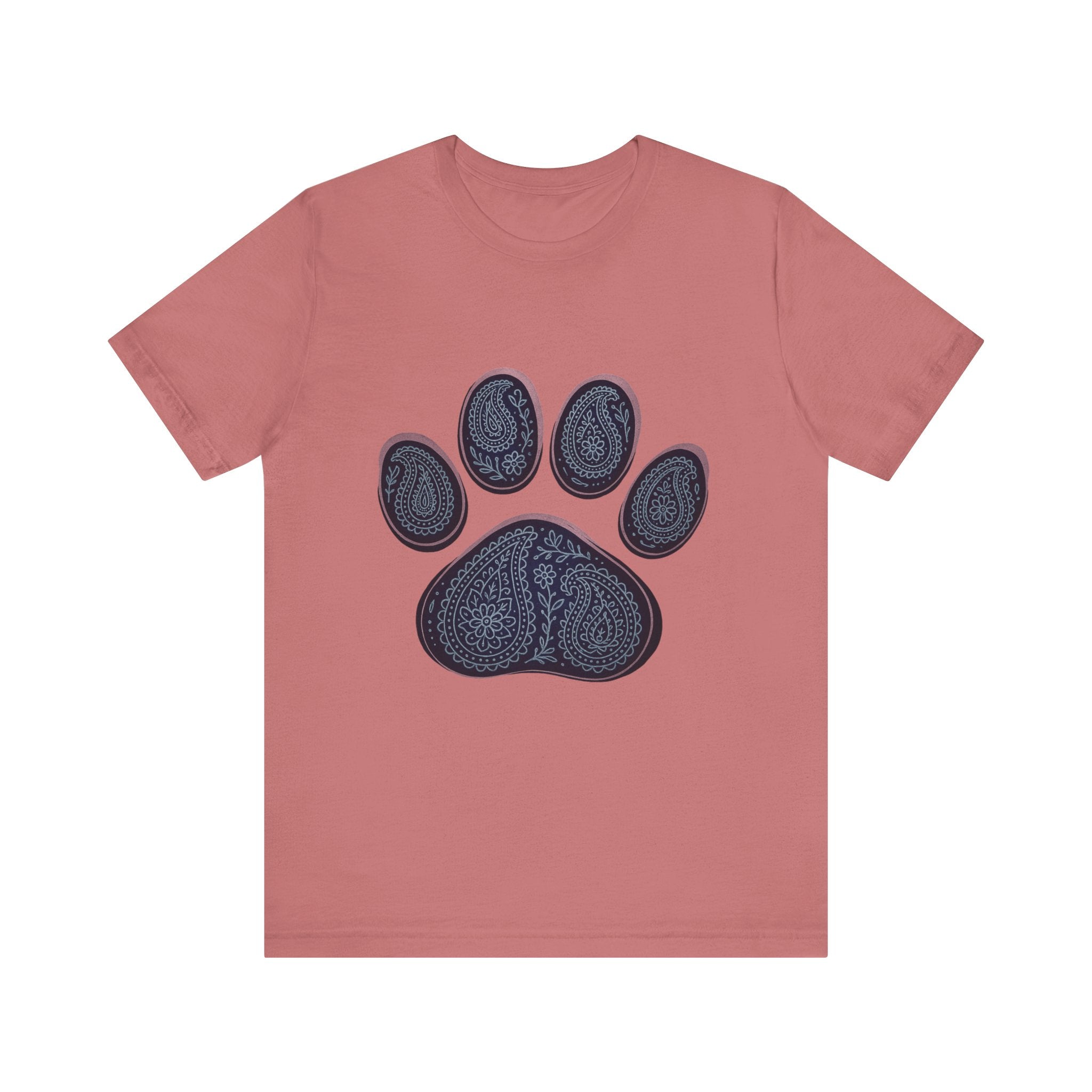 Blue Paisley Paw  Tee