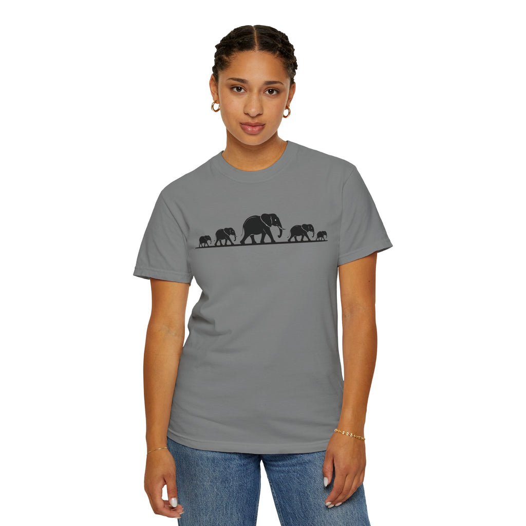 Walking Elephants silhouettes