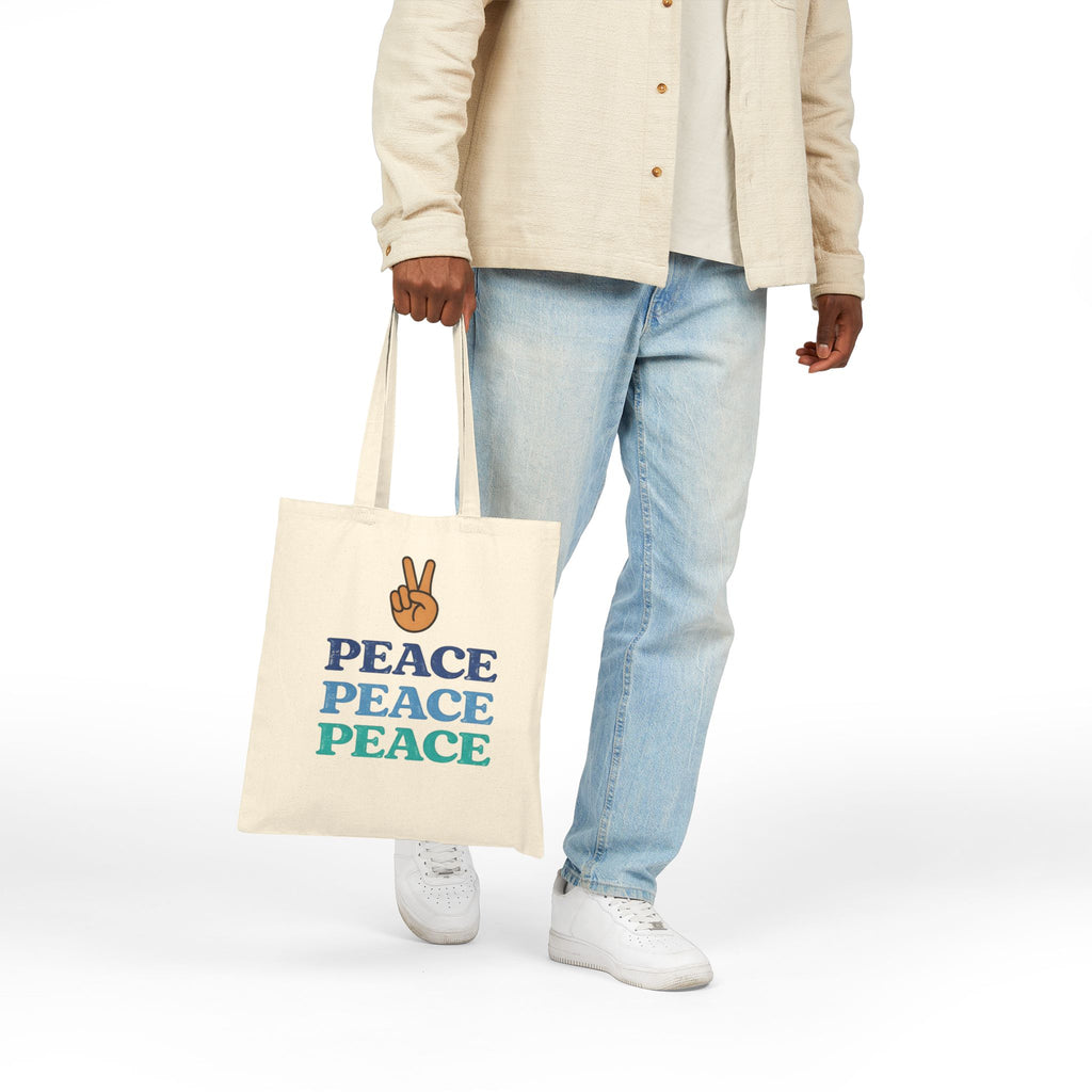 Peace Stacked Style Tote –