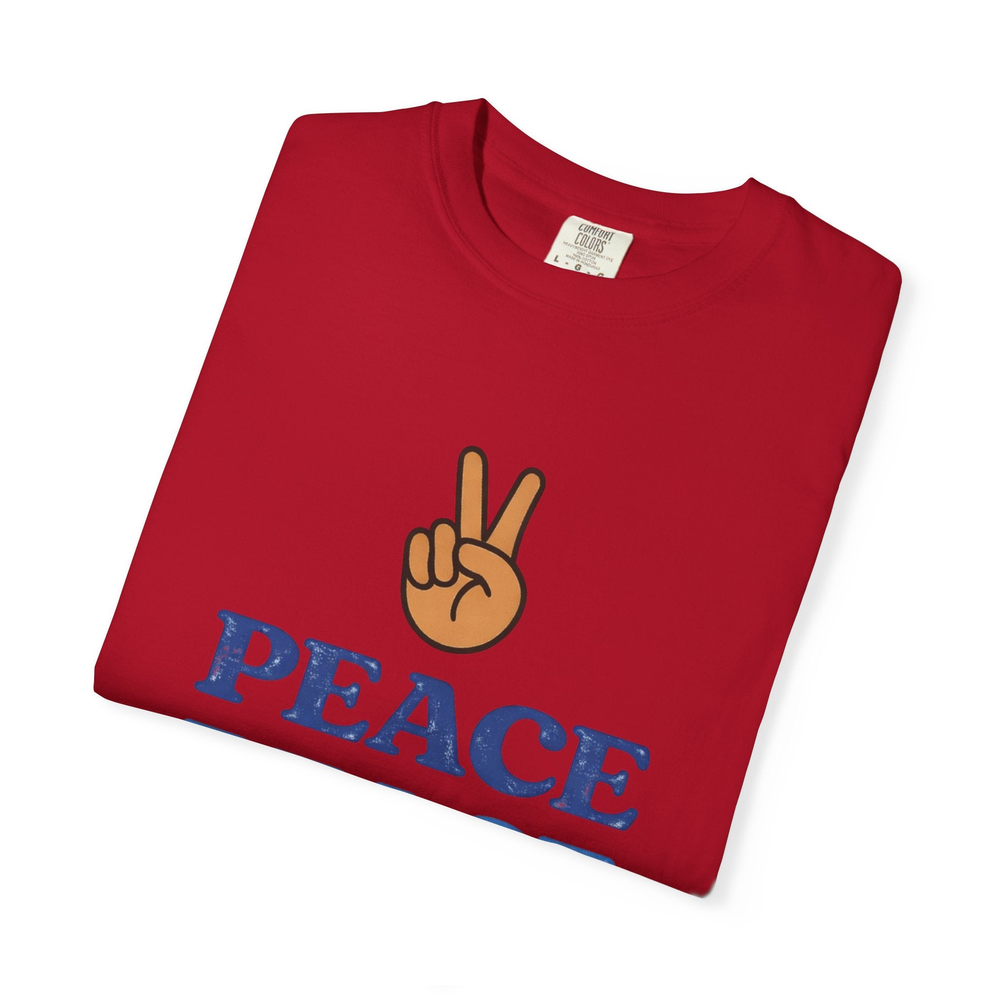 Peace Peace Peace T-Shirt — Retro Peace Sign Graphic Tee