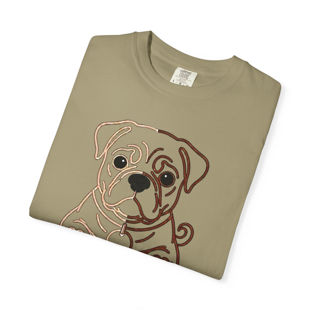 Bulldog Line Art T-Shirt – Cute Minimal Dog Graphic Tee