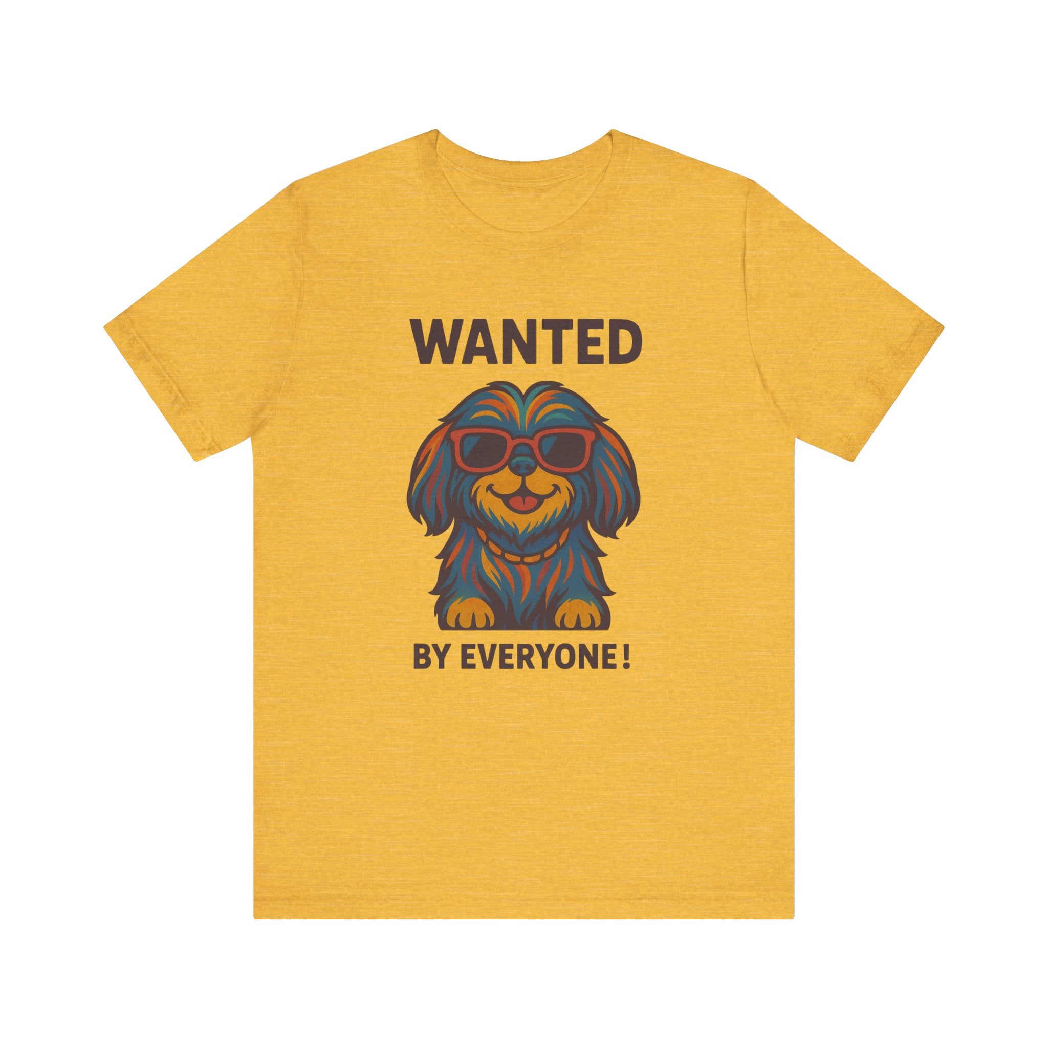 Shitzu with Multicolored Fur and Sunglasses Tee