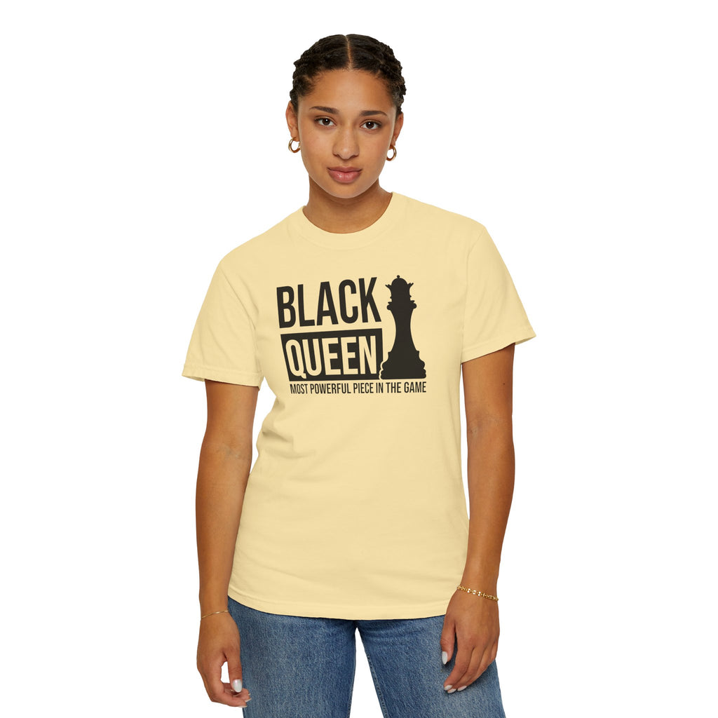 Black Queen T-Shirt — "Most Powerful Piece in the Game" Chess-Inspired Tee