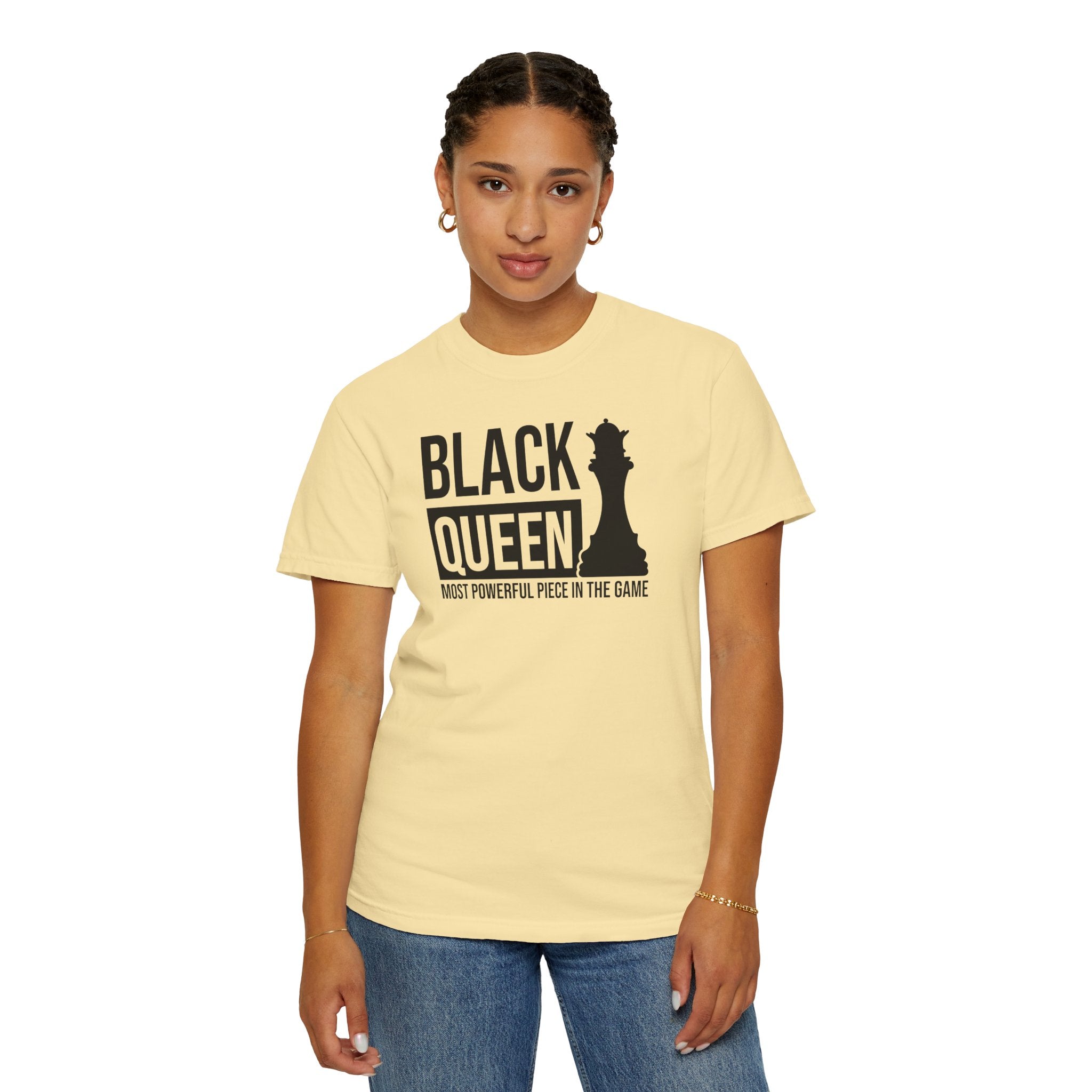 Black Queen T-Shirt — "Most Powerful Piece in the Game" Chess-Inspired Tee