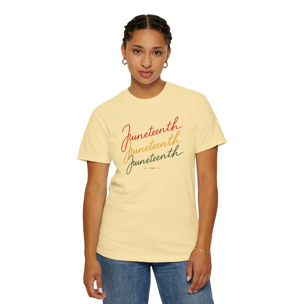 Juneteenth Script T-Shirt — Juneteenth Celebration Tee