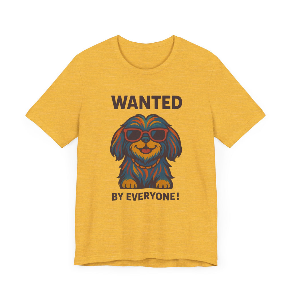 Shitzu with Multicolored Fur and Sunglasses Tee