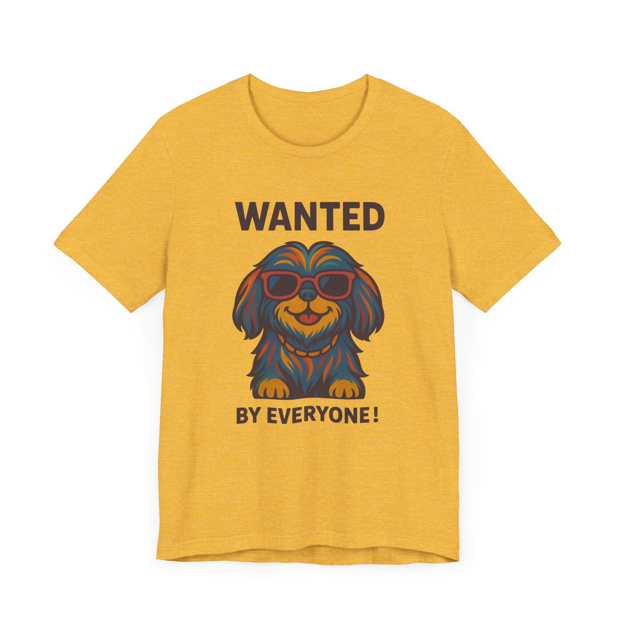 Shitzu with Multicolored Fur and Sunglasses Tee
