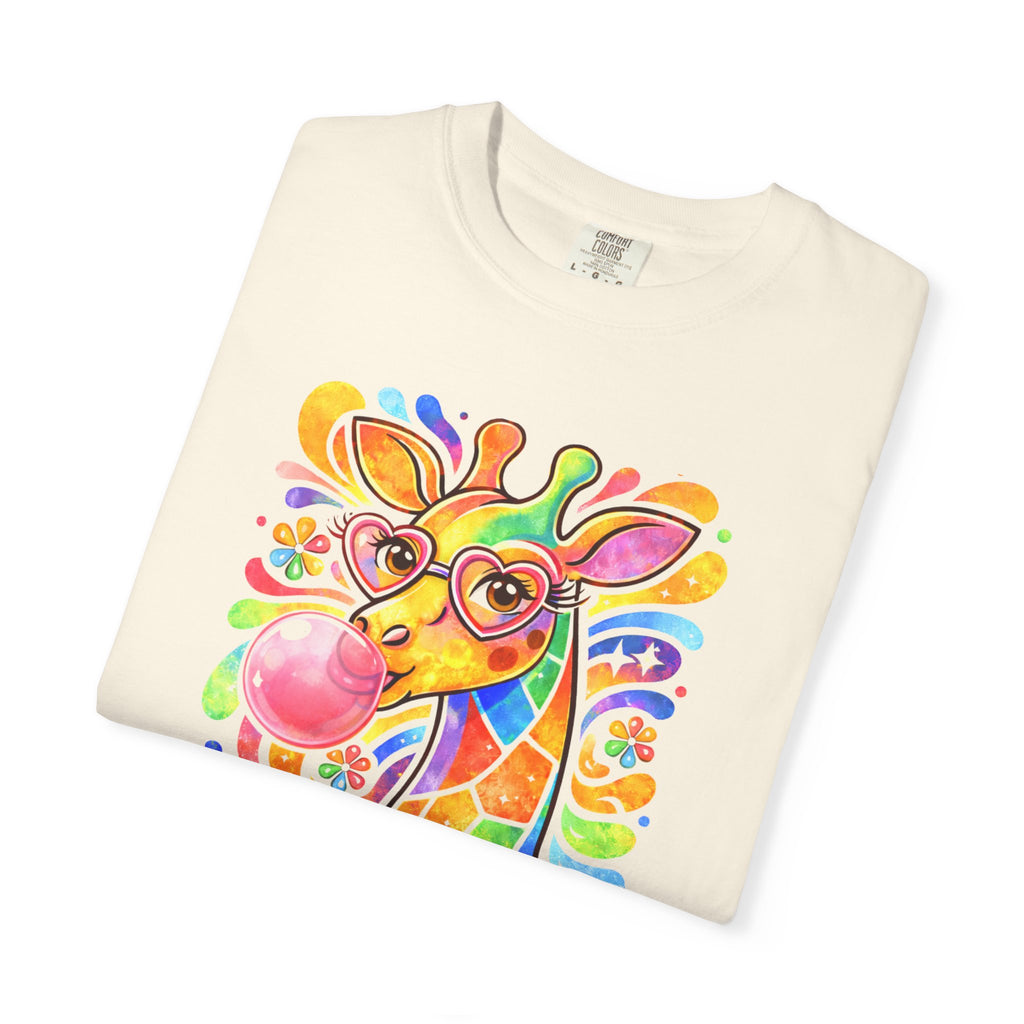 Colorful Bubblegum Giraffe T-Shirt