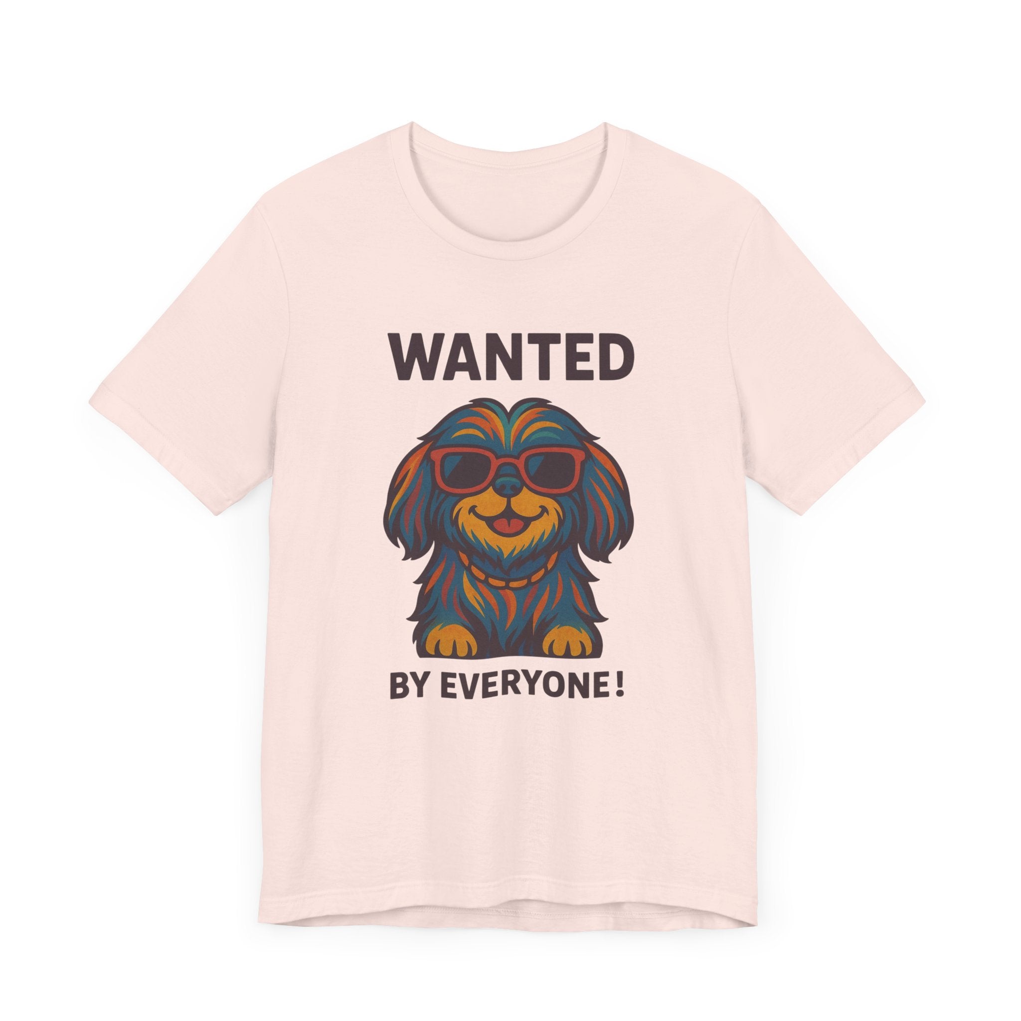 Shitzu with Multicolored Fur and Sunglasses Tee