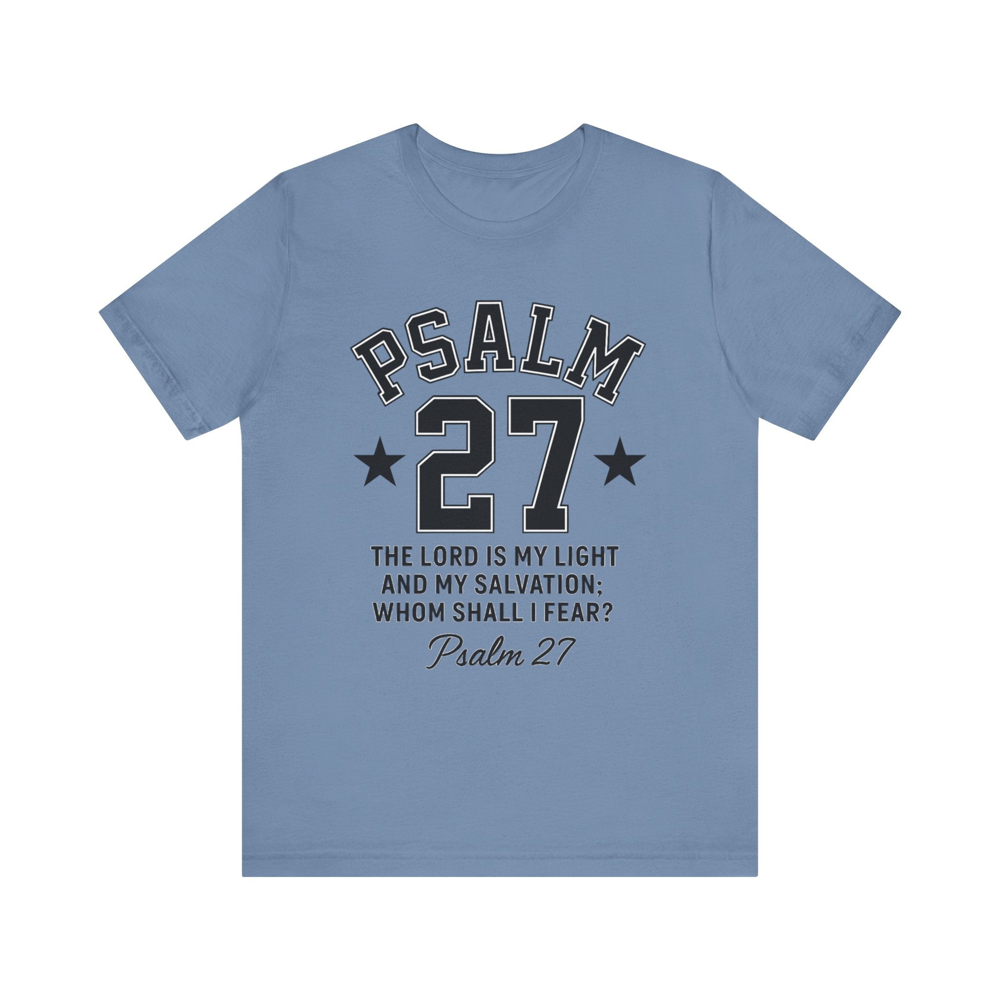 Psalm 27 White Sporty Tee