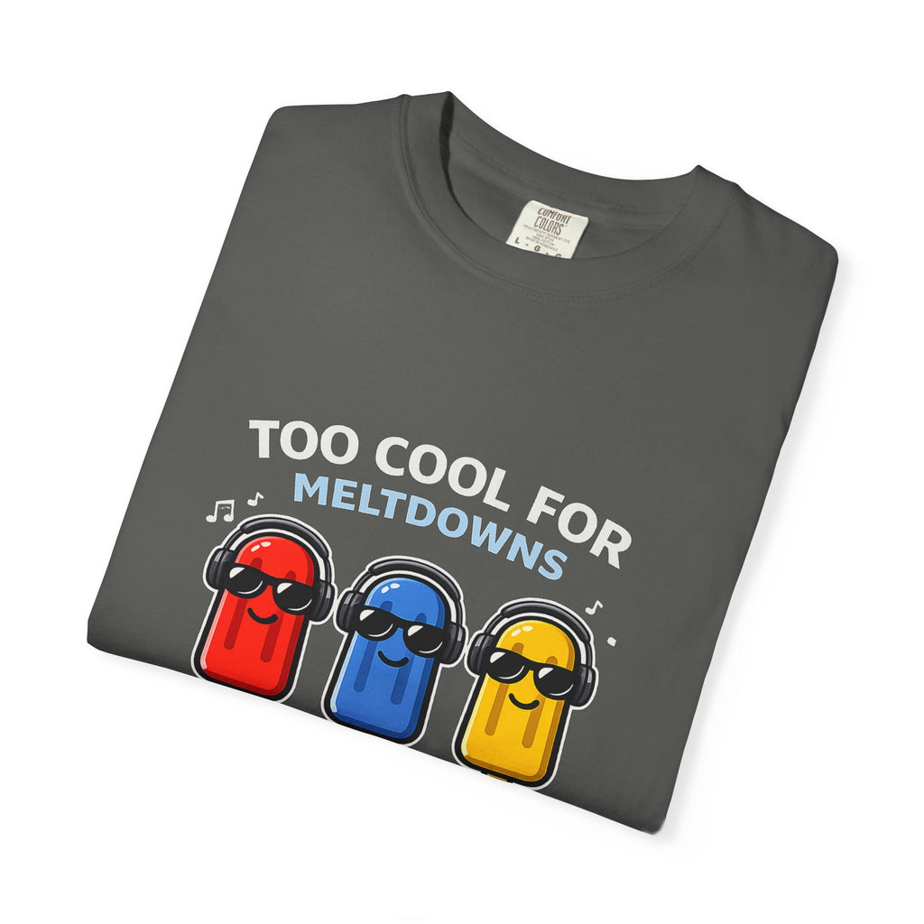 3 Cool Popsicles Graphic T-Shirt — "Too Cool for Meltdowns" Summer Tee