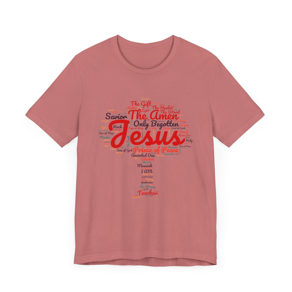 Religious Tee - Names of JESUS Tree Design