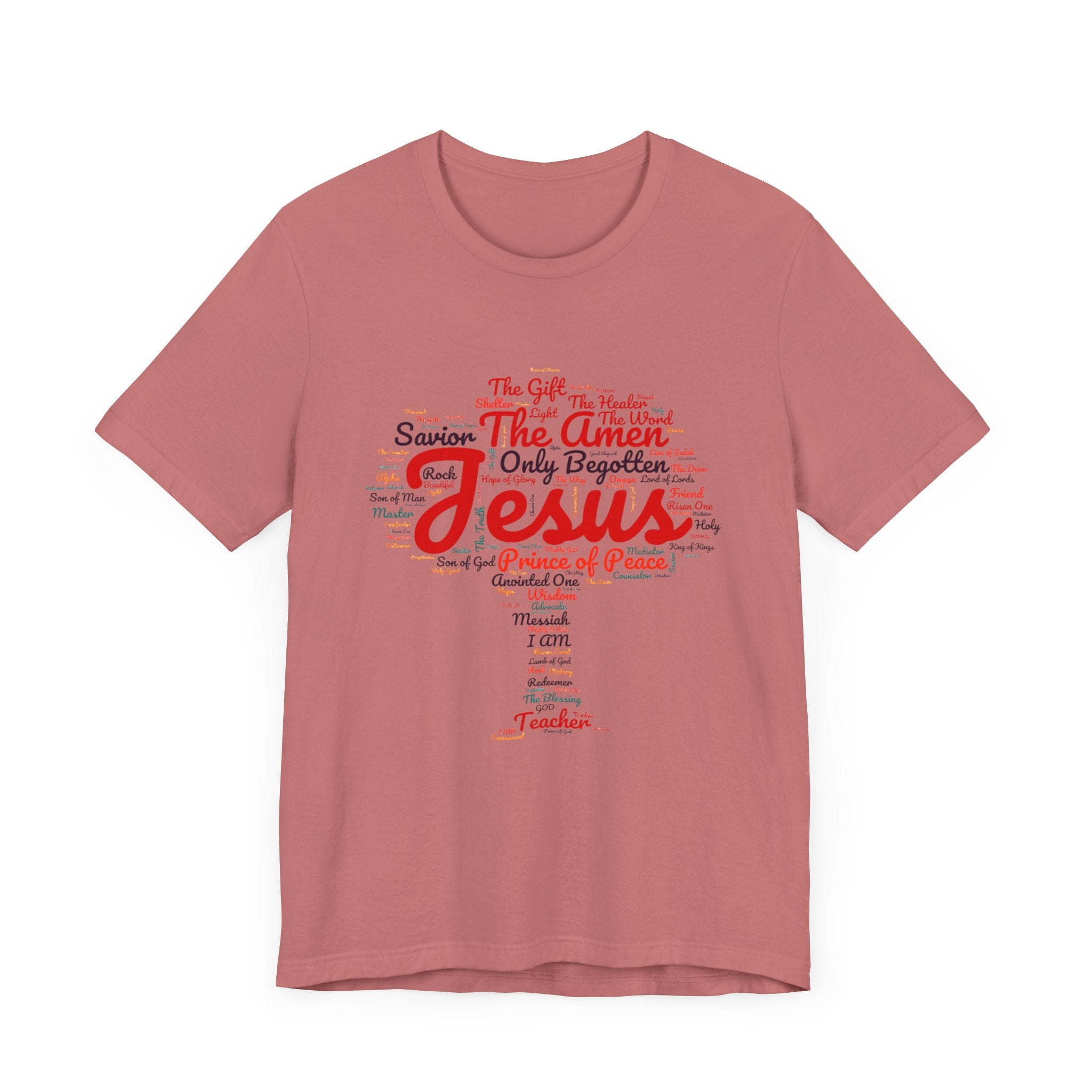 Religious Tee - Names of JESUS Tree Design