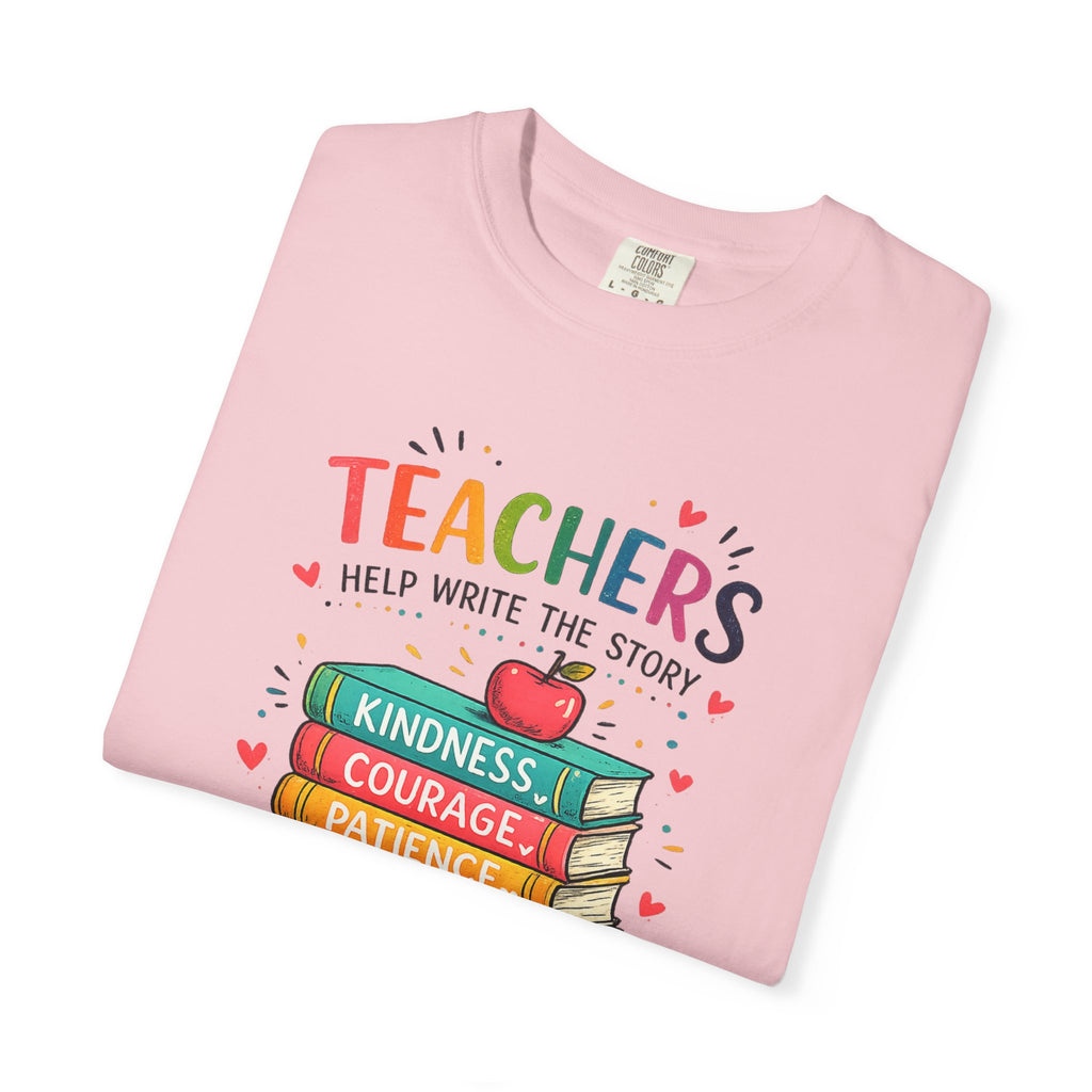 Teachers Help Write the Story Personalized Teacher T-Shirt™ | Custom Name Back | Premium Teacher Gift