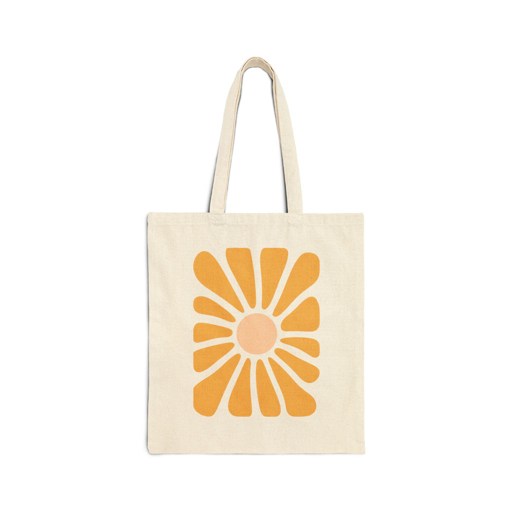 Golden Bloom Minimalist Tote