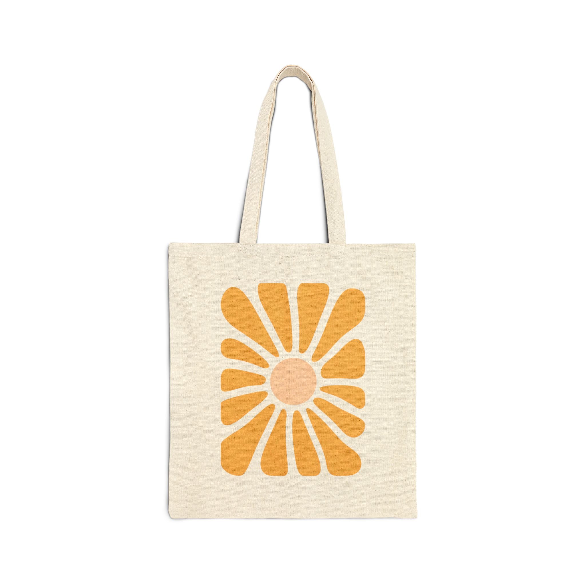 Golden Bloom Minimalist Tote