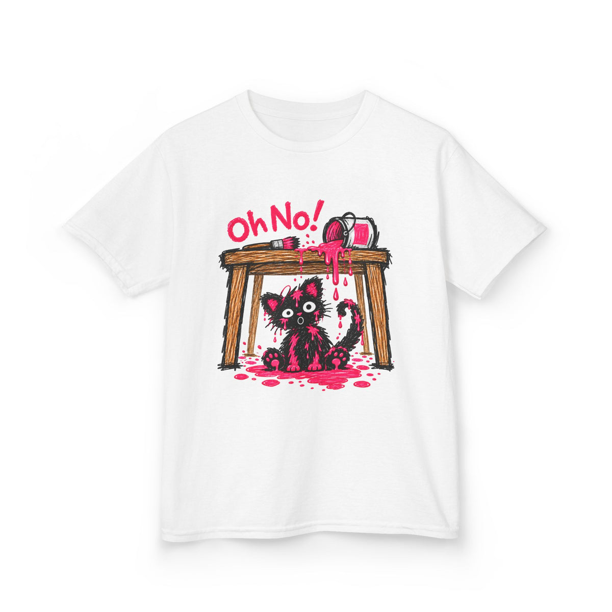 Oh No! Paint Cat™ Kids T-Shirt