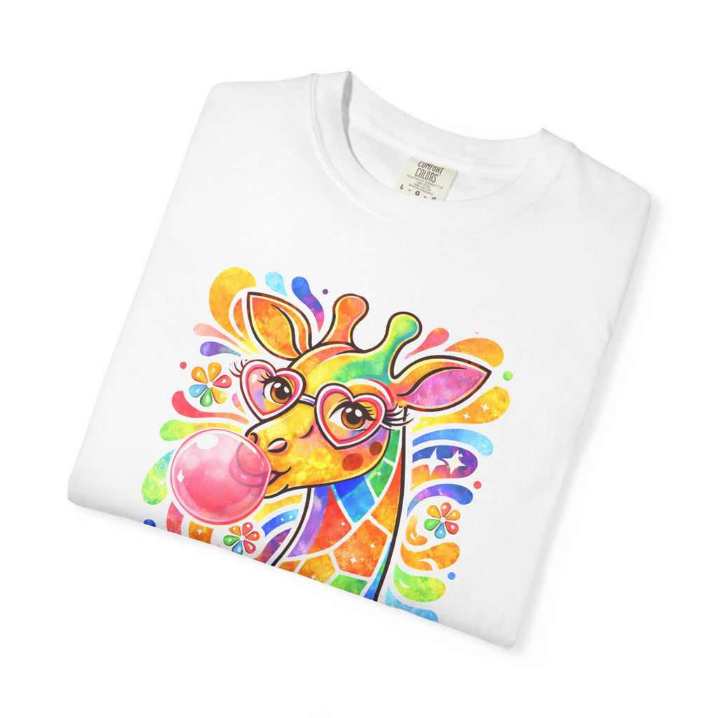 Colorful Bubblegum Giraffe T-Shirt