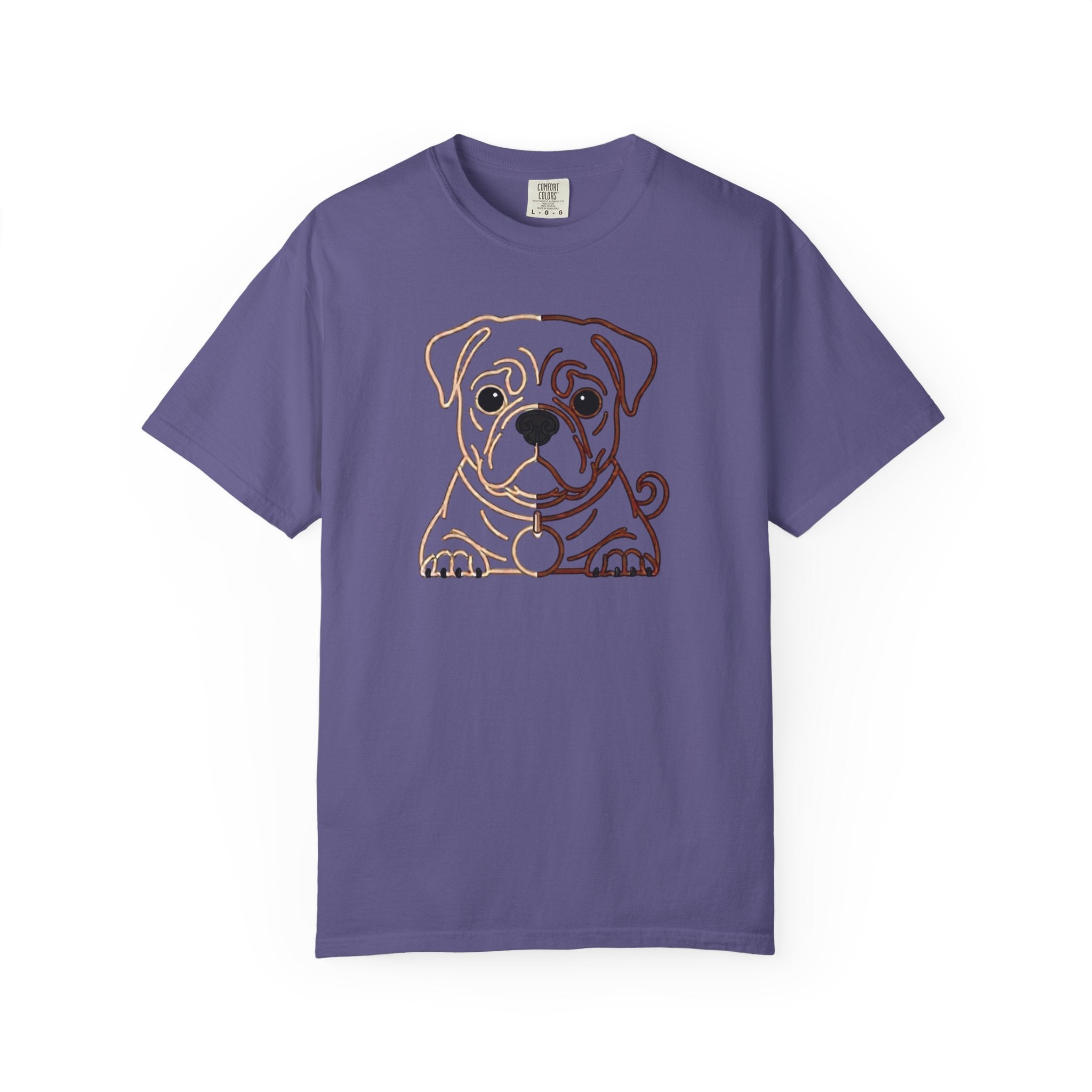 Bulldog Line Art T-Shirt – Cute Minimal Dog Graphic Tee