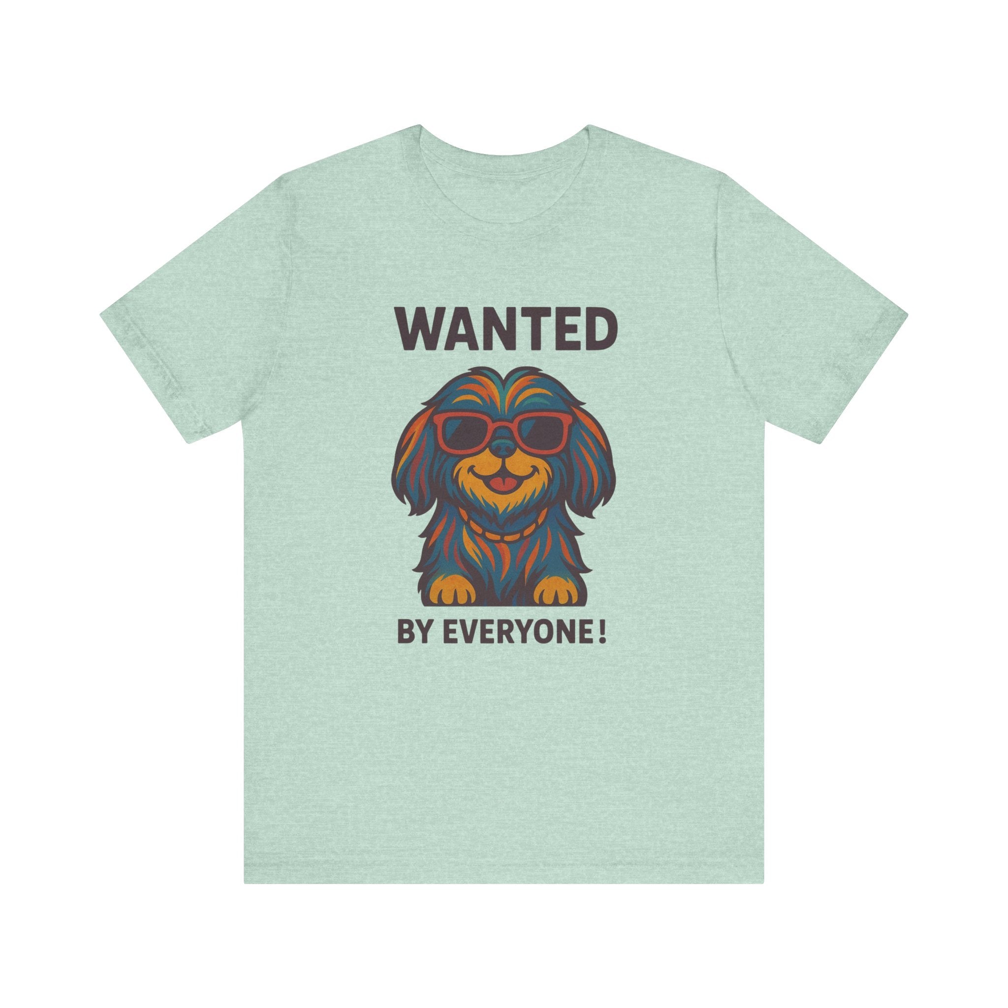 Shitzu with Multicolored Fur and Sunglasses Tee
