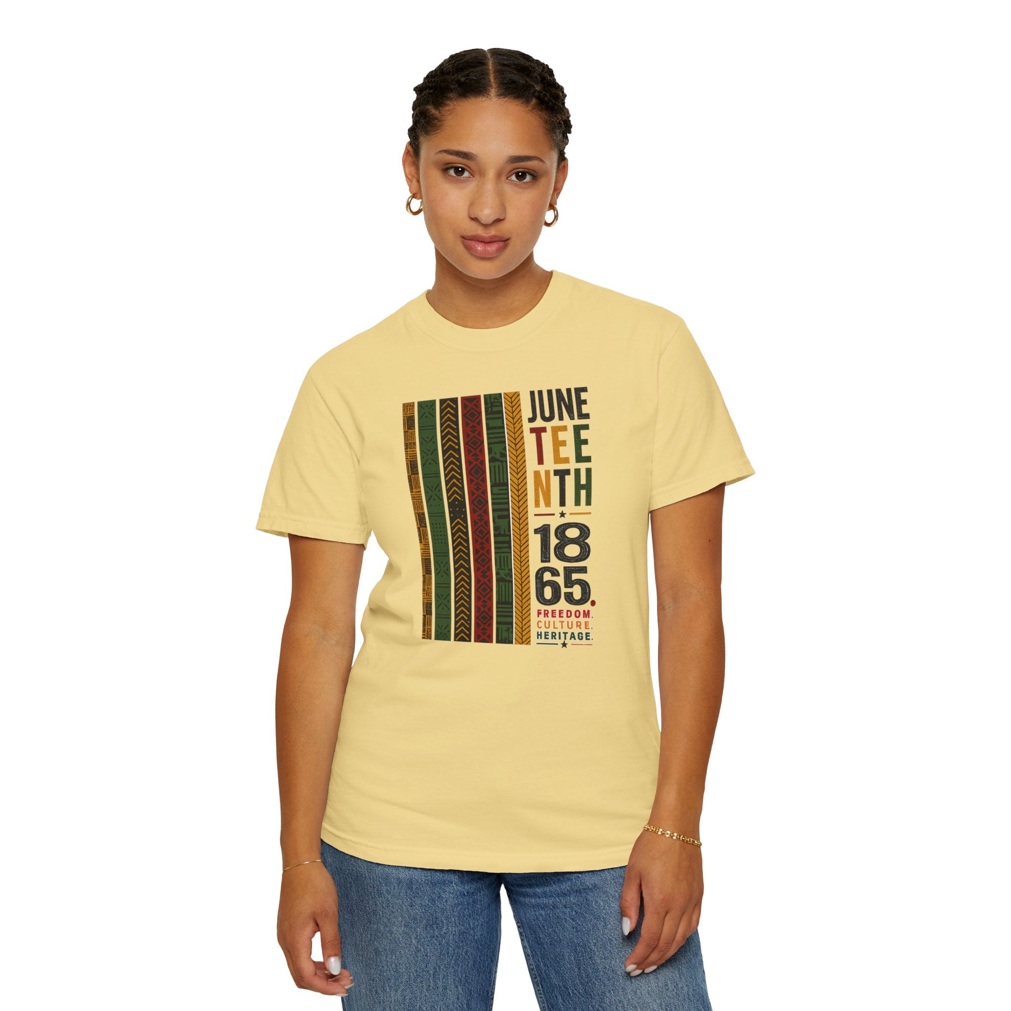 Juneteenth Heritage Stripes Tee