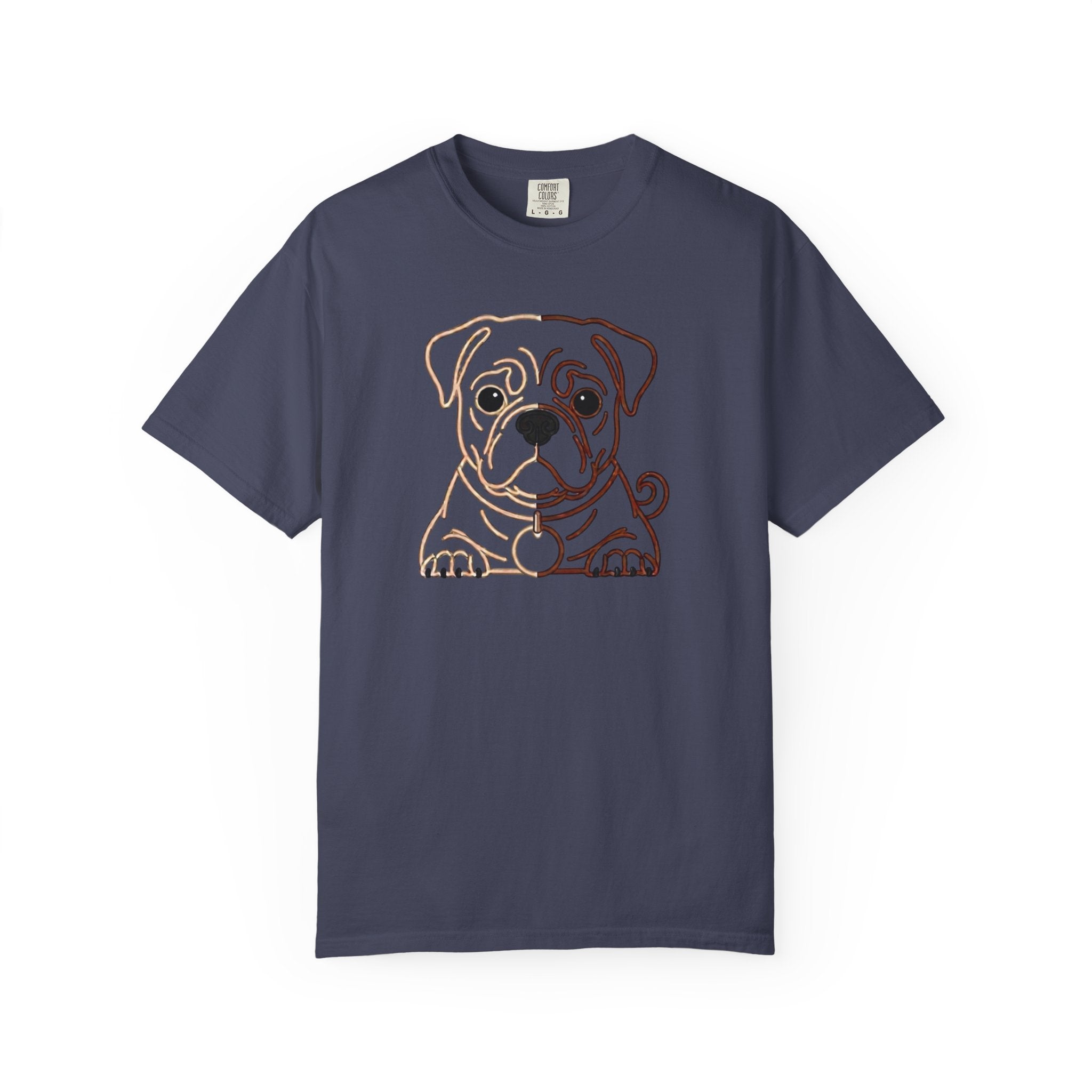 Bulldog Line Art T-Shirt – Cute Minimal Dog Graphic Tee