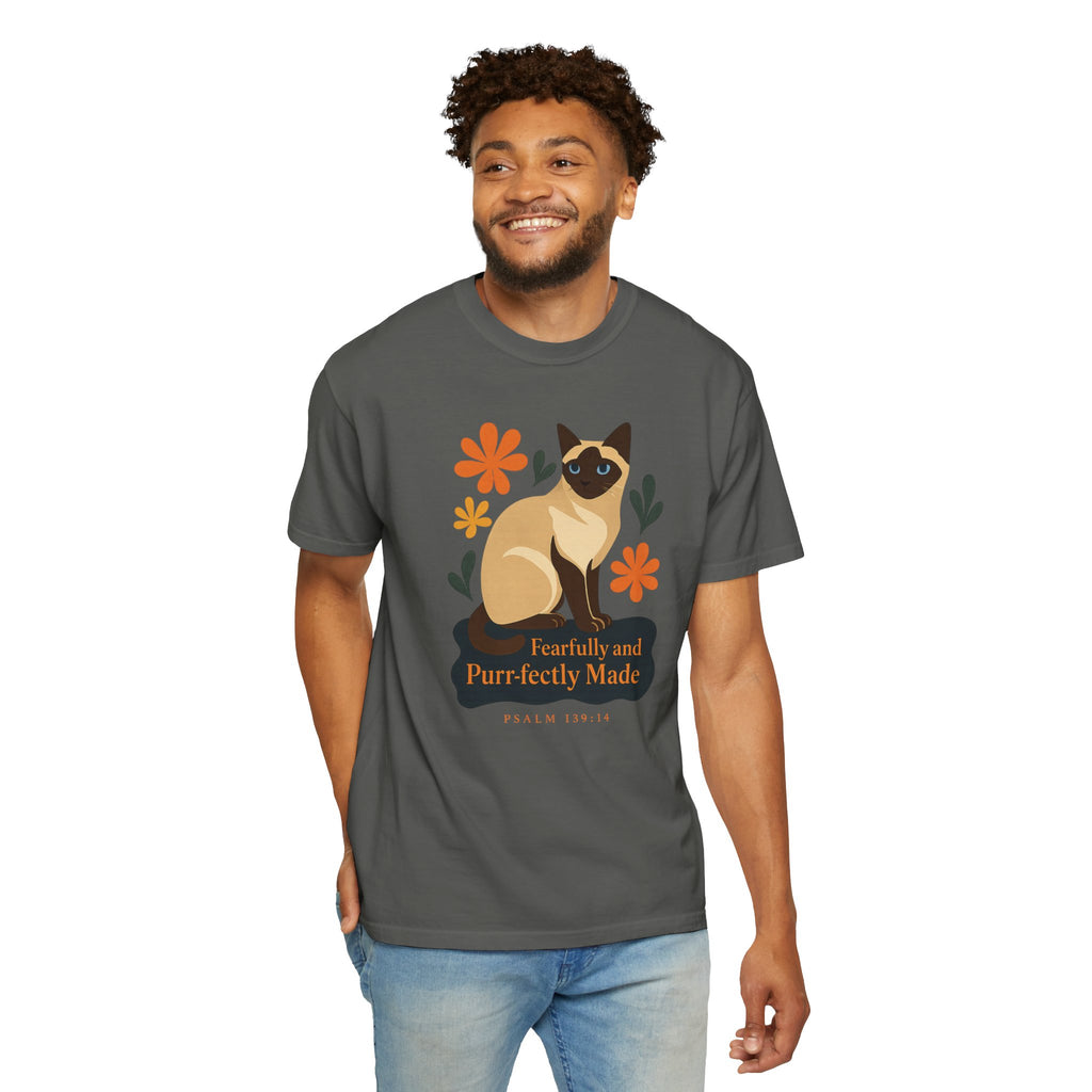 Fearfully and Purr-fectly Made™ Siamese Cat Tee