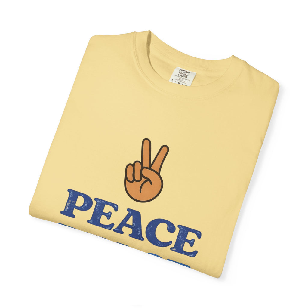 Peace Peace Peace T-Shirt — Retro Peace Sign Graphic Tee