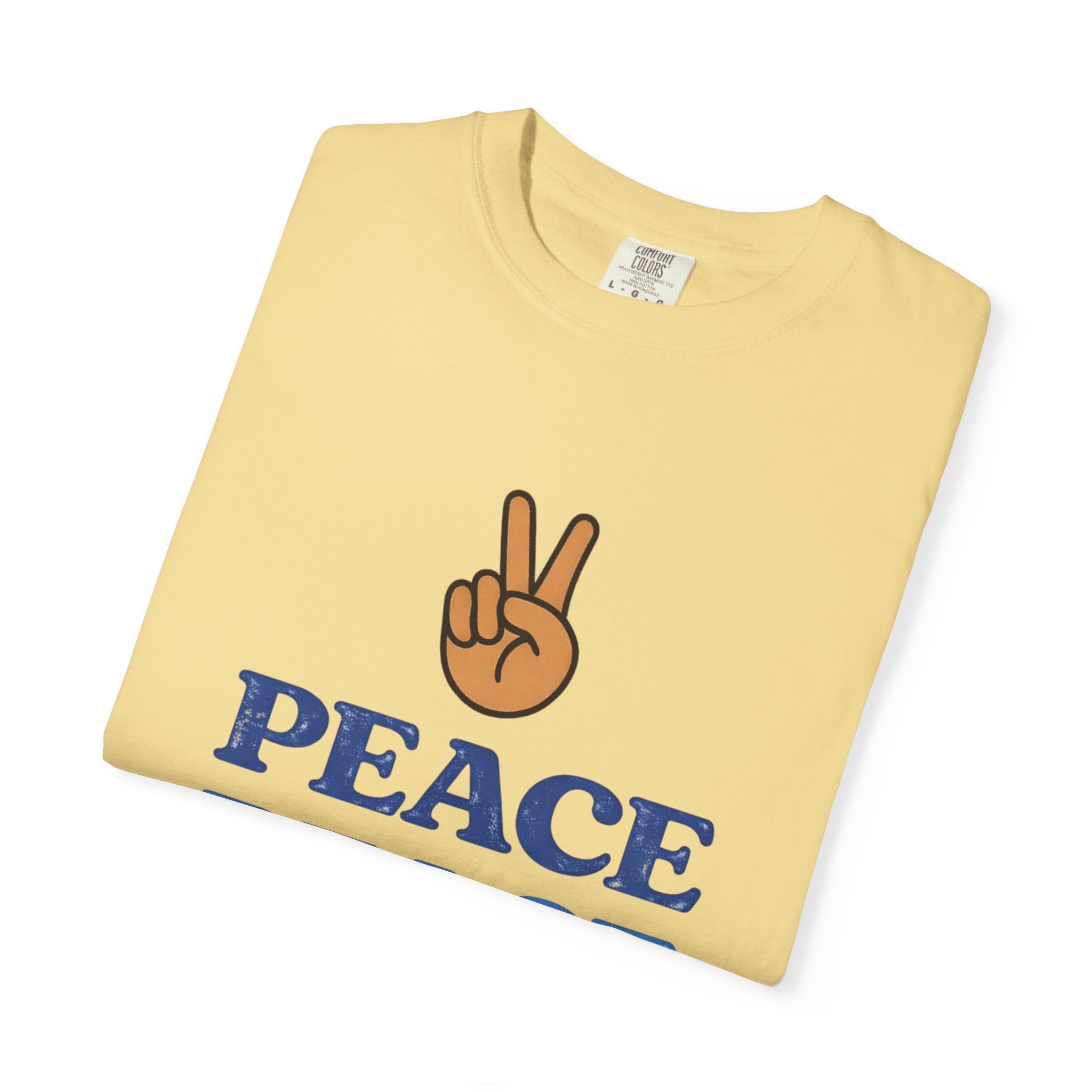 Peace Peace Peace T-Shirt — Retro Peace Sign Graphic Tee