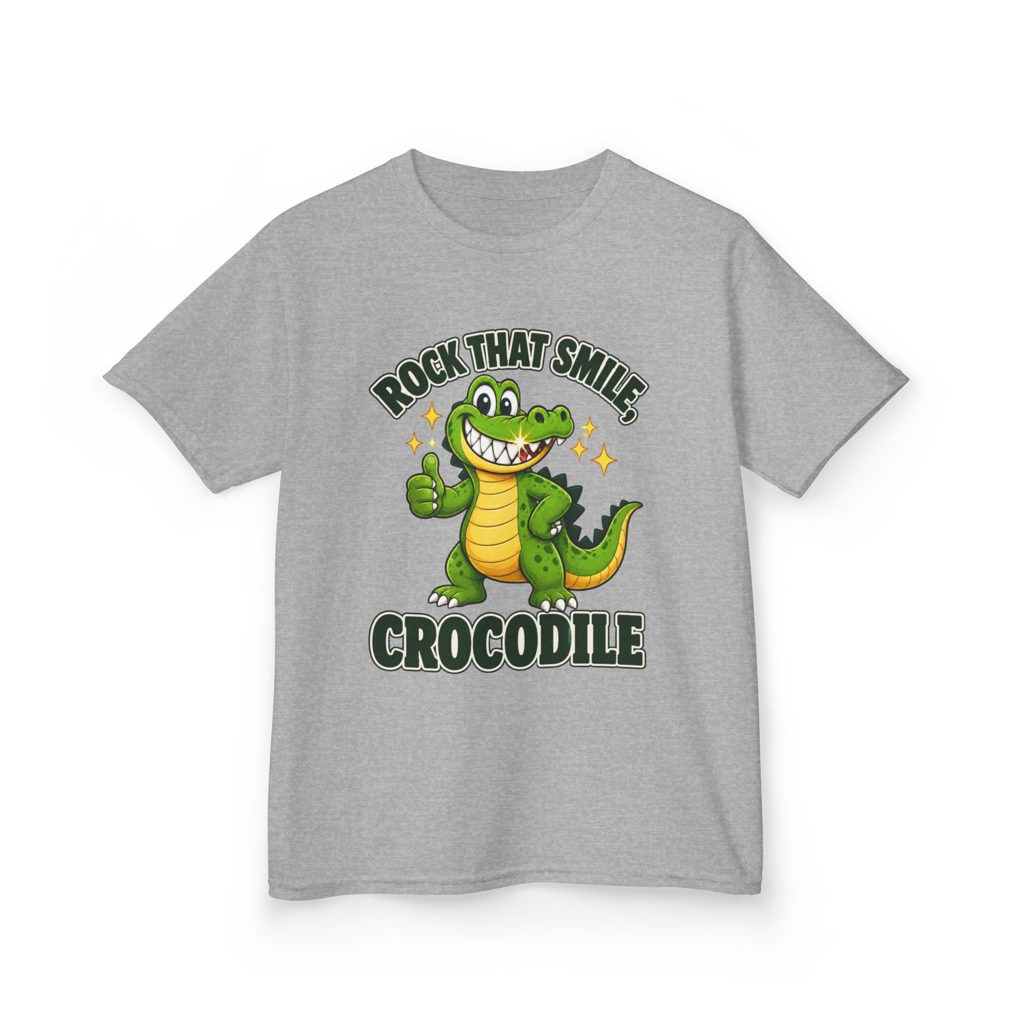 Rock That Smile Crocodile Kids’ Tee – Fun Smiling Crocodile Shirt