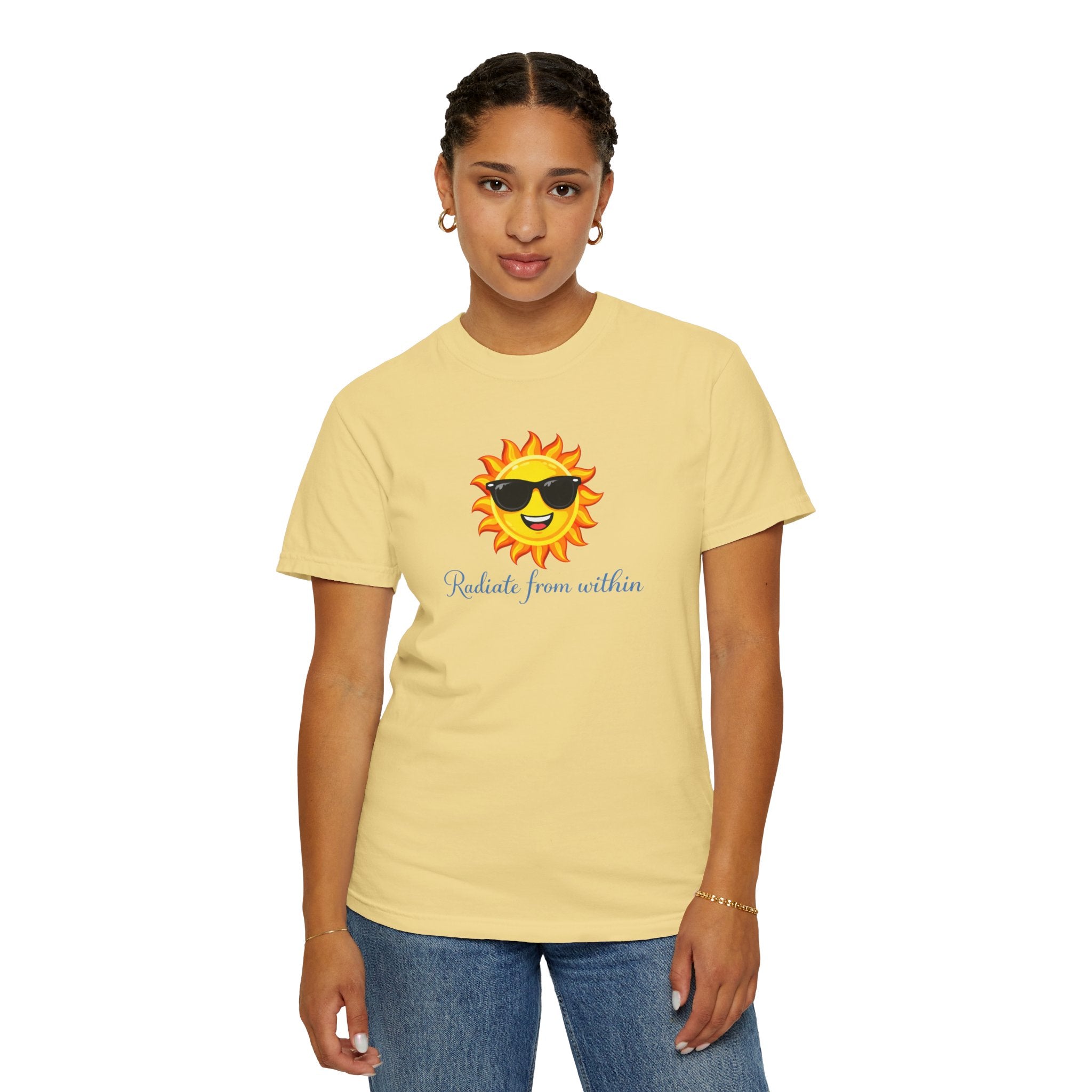 Radiate From Within T-Shirt — Smiling Sun Graphic Tee