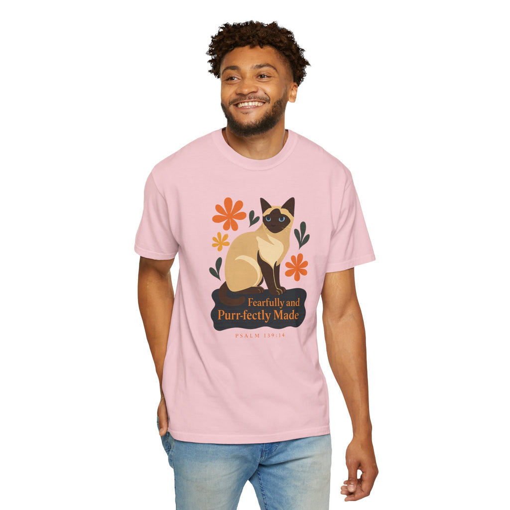 Fearfully and Purr-fectly Made™ Siamese Cat Tee