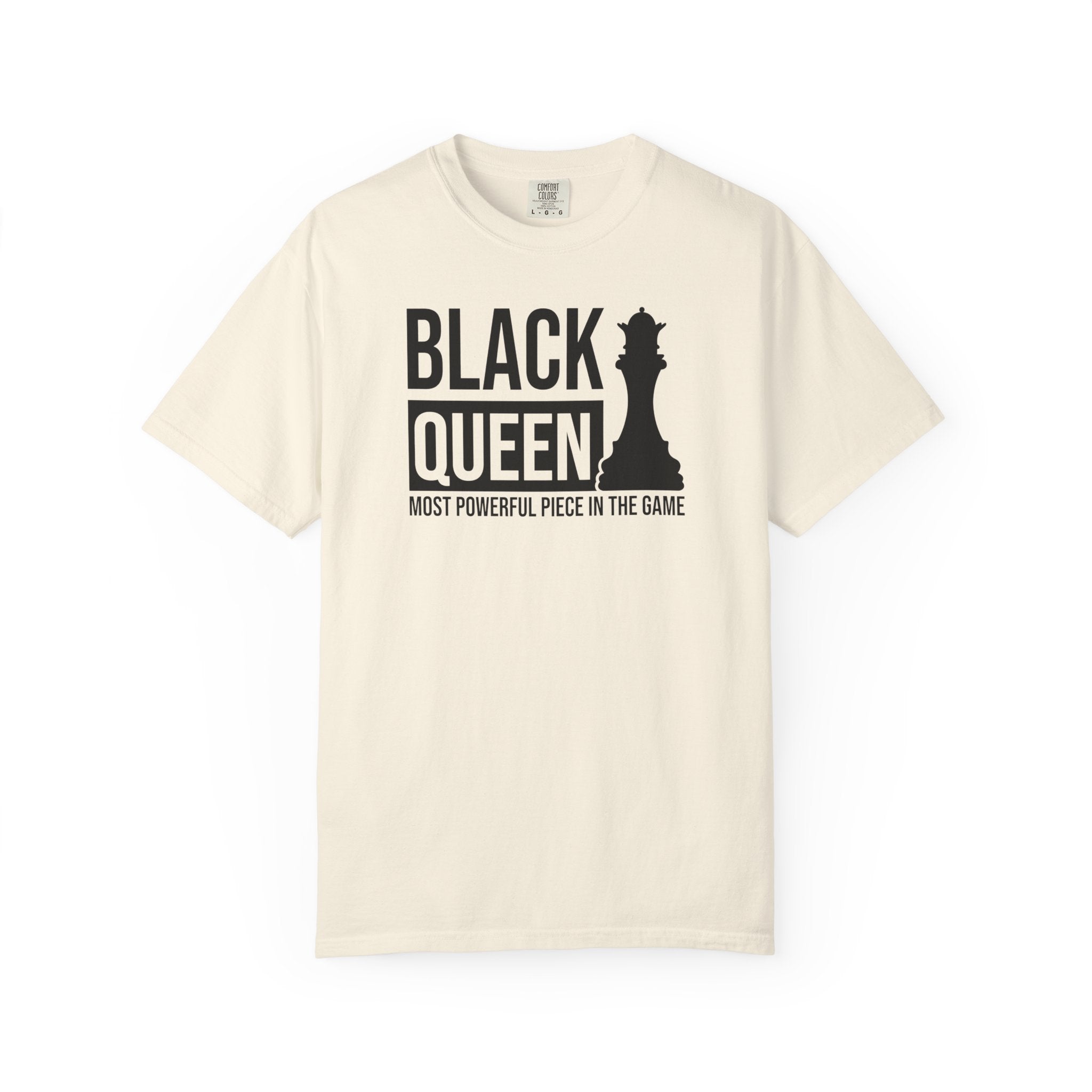 Black Queen T-Shirt — "Most Powerful Piece in the Game" Chess-Inspired Tee