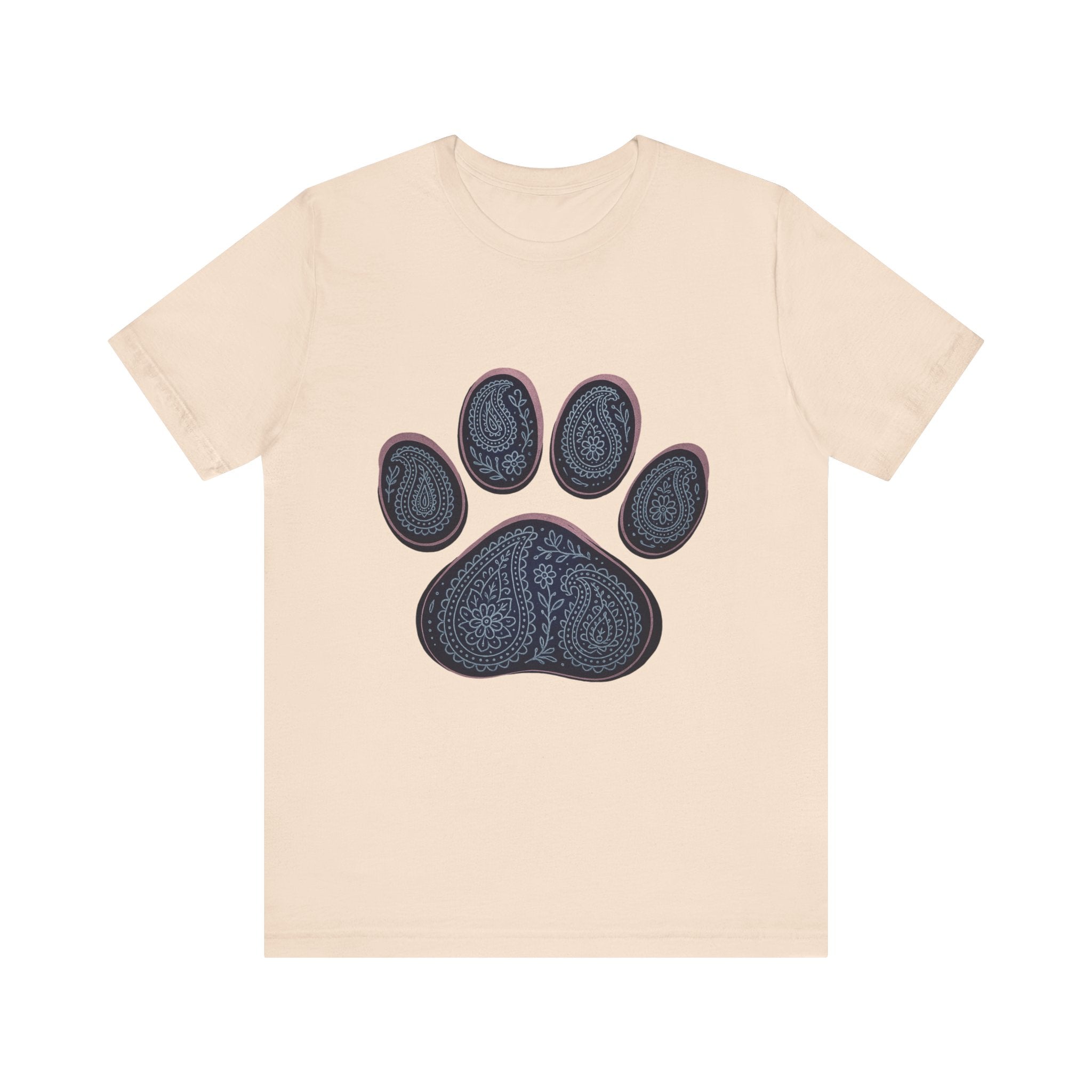 Blue Paisley Paw  Tee