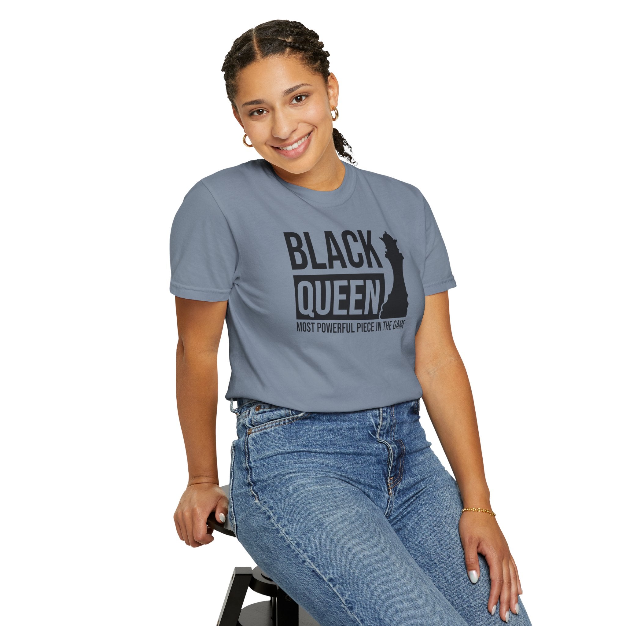 Black Queen T-Shirt — "Most Powerful Piece in the Game" Chess-Inspired Tee