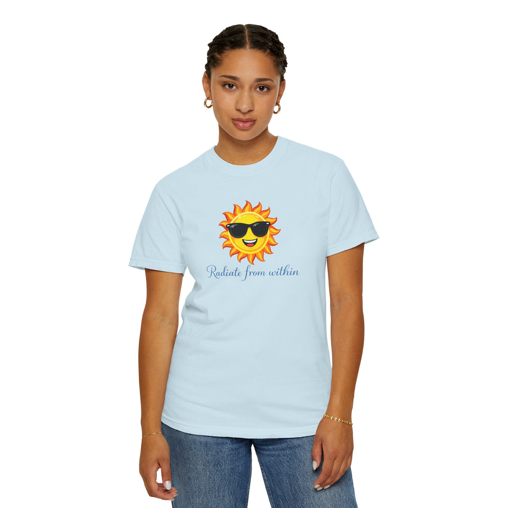 Radiate From Within T-Shirt — Smiling Sun Graphic Tee
