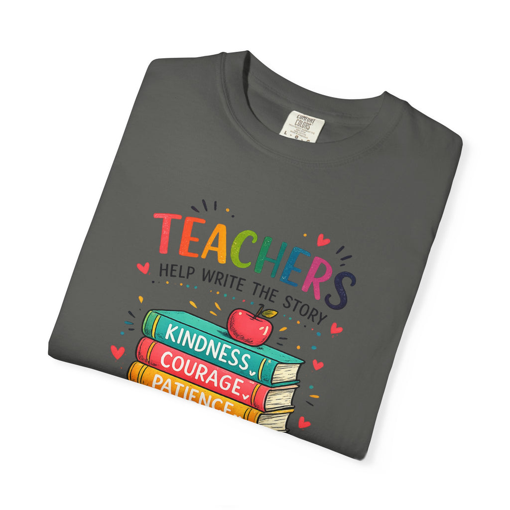 Teachers Help Write the Story Personalized Teacher T-Shirt™ | Custom Name Back | Premium Teacher Gift
