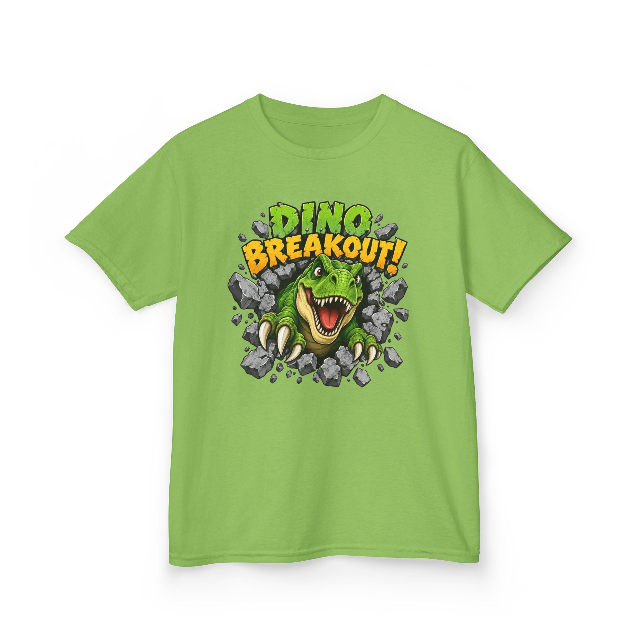 Dino Breakout Kids T-Shirt | T-Rex Dinosaur Graphic Tee